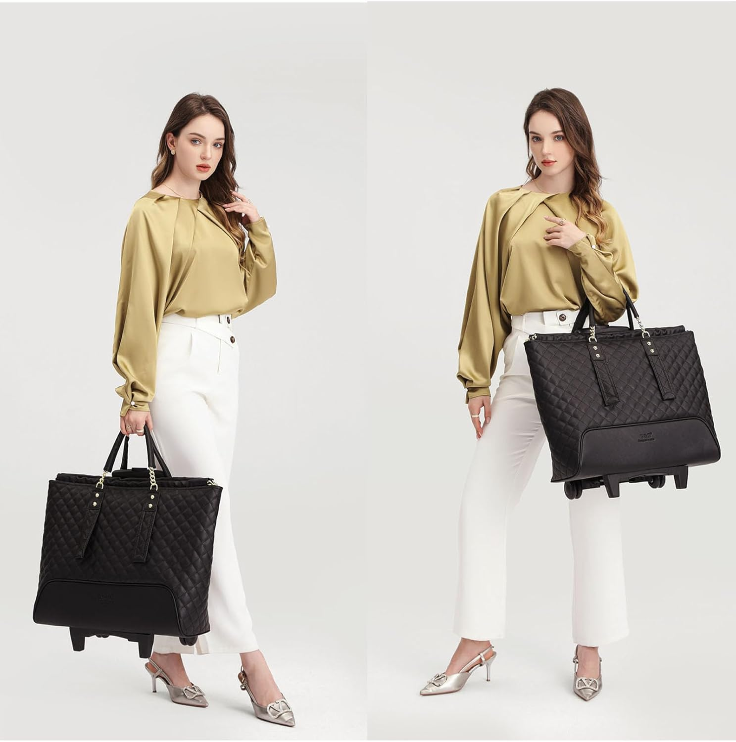 VH&GRED Lightweight Carry-On Luggage Small Trolley Bag Suitcase Female Boarding Bag Short Trip Luggage Trolley Case 16 Inch Fashion Suitcase image number 4