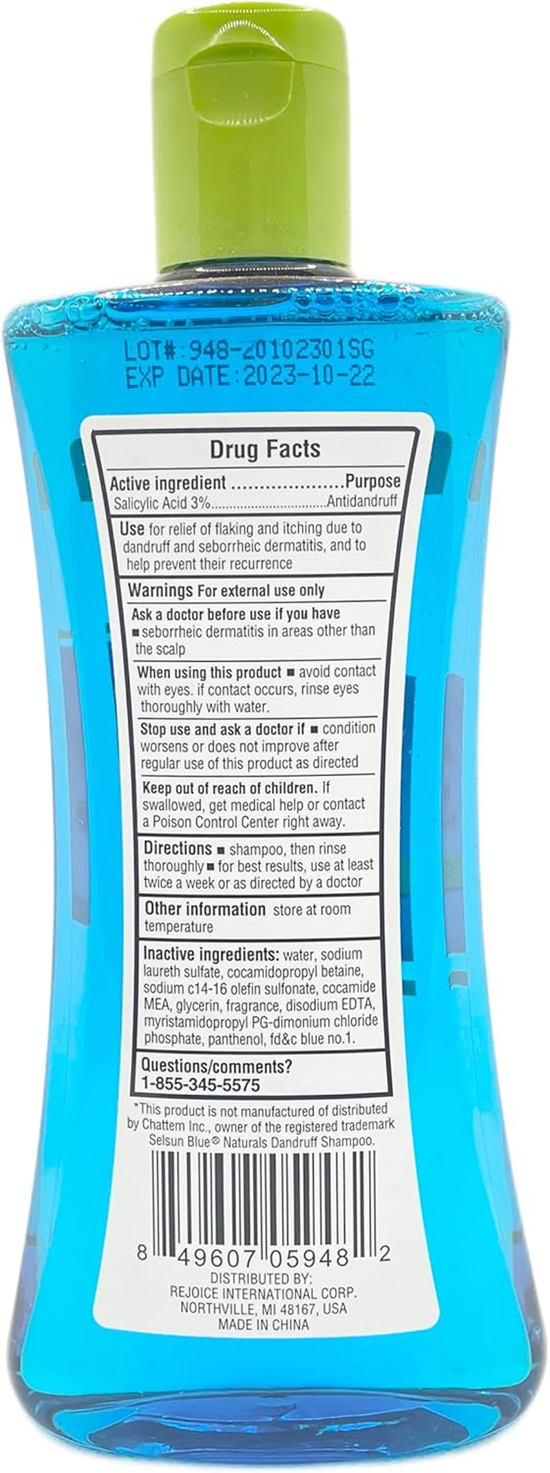 Xtracare 3% Salicylic Acid Dandruff Shampoo Compare to Active Ingredients in Selsun Blue Naturals.