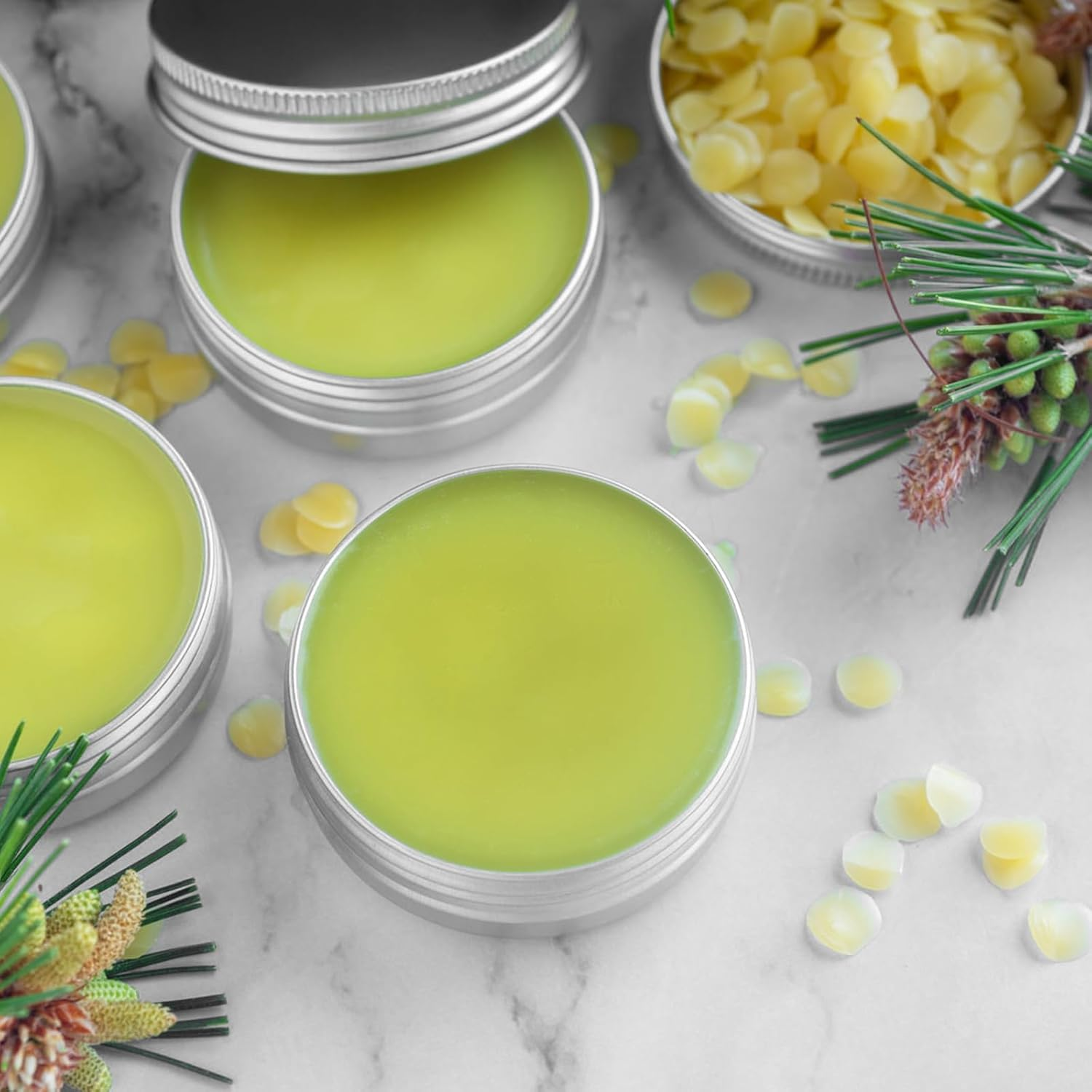 Awobepl 50 Pack 100Ml Aluminum Tin Jars with Airtight Screw Lids - Food Grade Reusable Containers for Cosmetics, Candies, Crafts & Coins image number 6