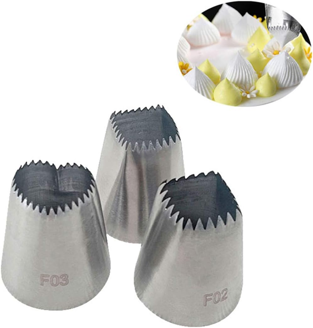 Fantasyday 4-Piece Piping Nozzle Set, Professional, High-Quality Stainless Steel Cake Decorating Tips, Baking Accessories, Christmas Pastry Tool for Baking Pastries, Icing, Cookies, Decorating Cakes image number 4