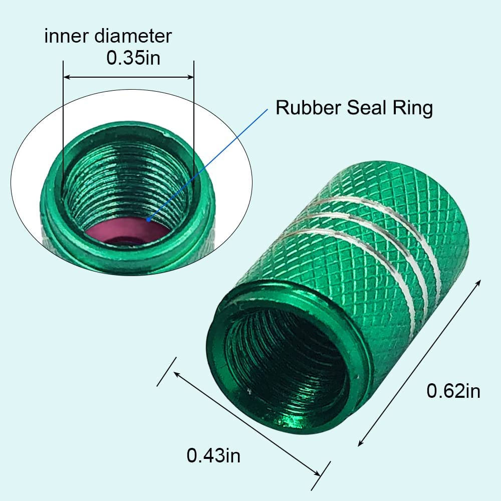 36 PCS Tire Valve Stem Caps, Finegood Aluminium Tire Valve Cap Universal Valve Stem Covers Tire Caps for Cars, Bikes, Trucks, SUVS, Motorcycles image number 4