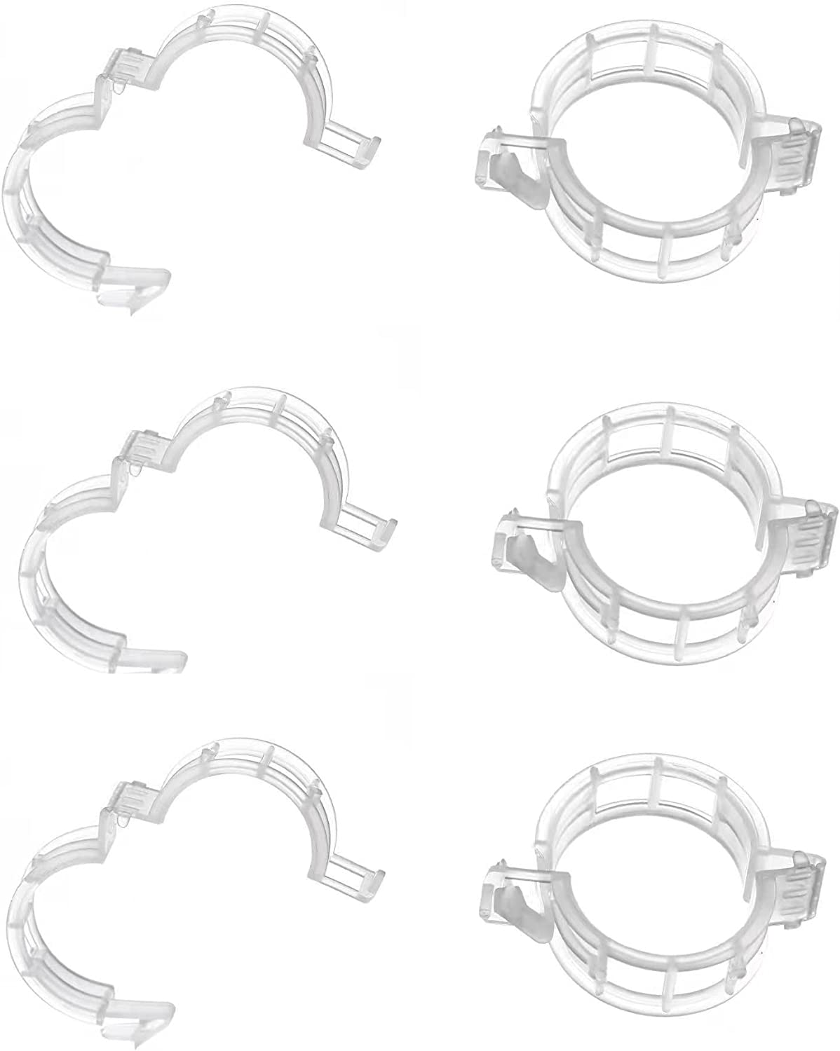 HIGHROCK 100Pcs Plastic Plant Support Clips, Garden Support Clips, Garden Clips, Grape Vine Clips, Plant Ties, Tomato Vine Vegetables Plants Trellis Clips (GREEN)