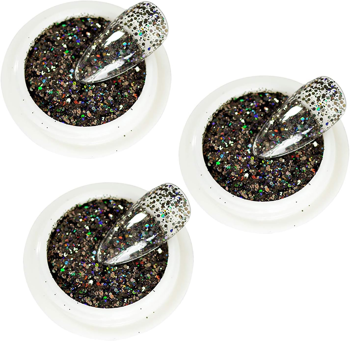 3 Boxes Sparkle Sequins Cellophane Shards Card Making for Slime Bright Powder image number 3