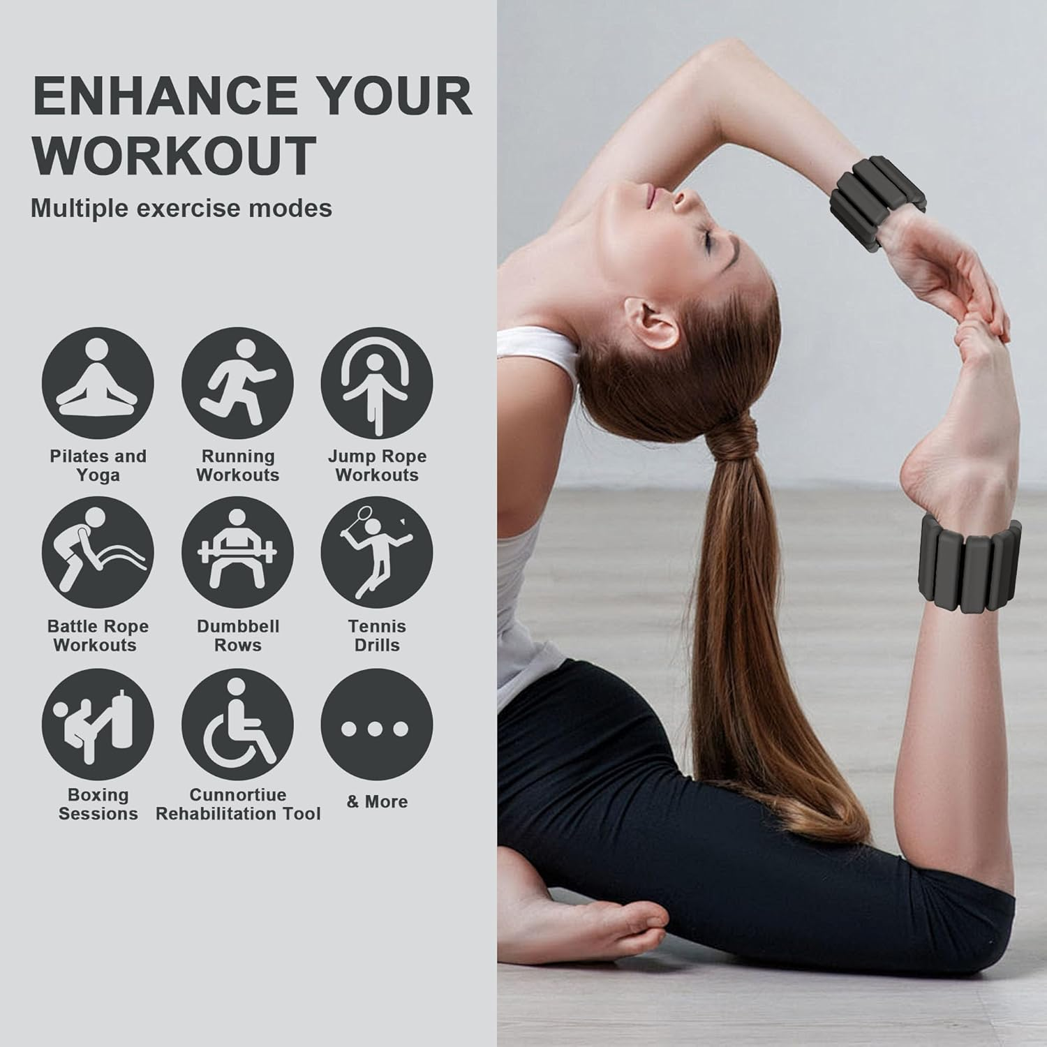 Wrist Ankle Weights for Women Men image number 6