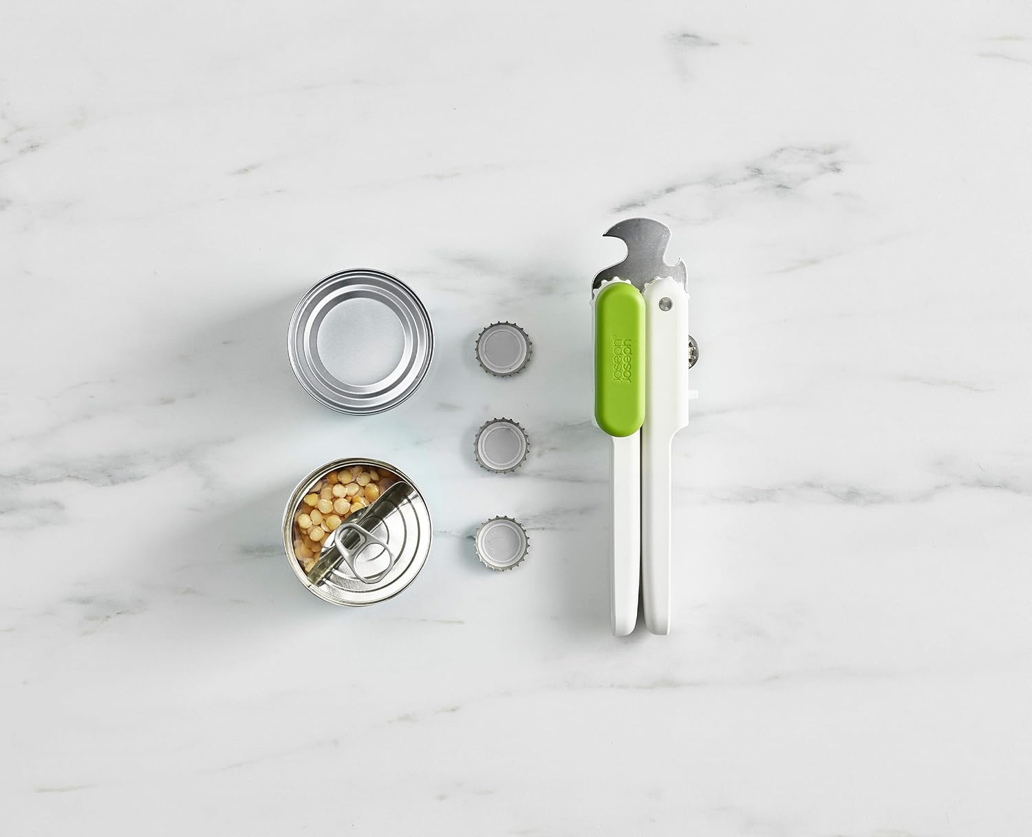 Joseph Joseph Duo 3-In-1 Can Opener, White/Green image number 3