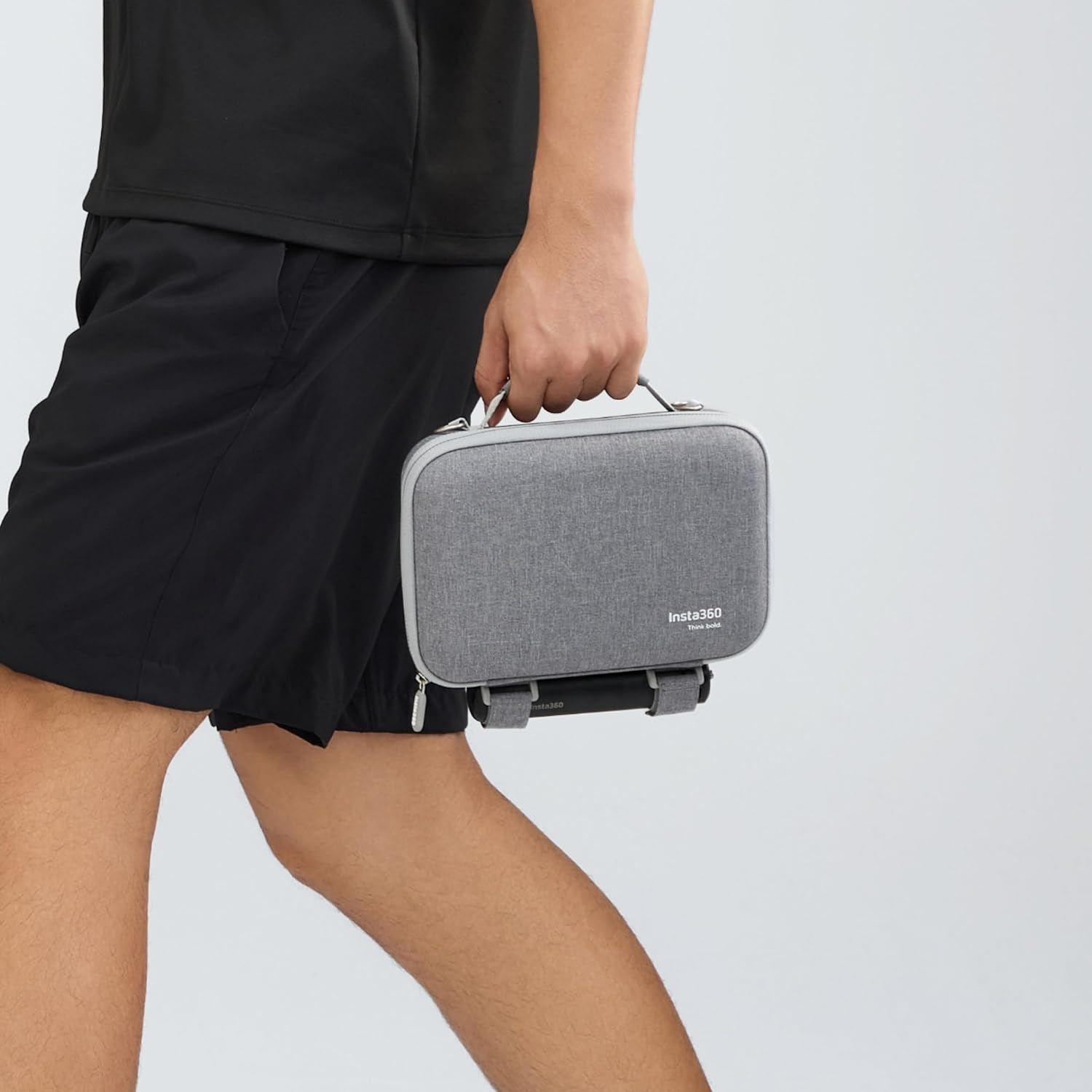 Insta360 Flow 2 Pro/Flow 2 Carry Case, Grey, Fabric, Ethylene-Vinyl Acetate and Velvet