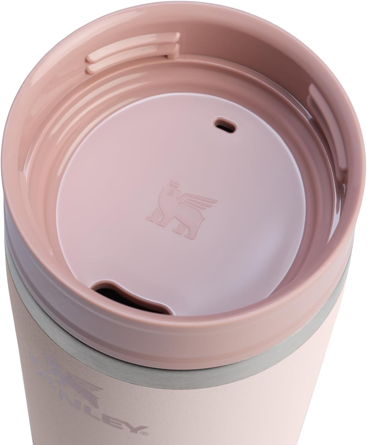 Stanley Cafe to Go Travel Mug 12 Oz | Leakproof Two-Part Drink through Lid | Tumbler Cup for Coffee, Tea and Drinks | Insulated Stainless Steel Coffee Mug | Bpa-Free | Rose Quartz image number 1