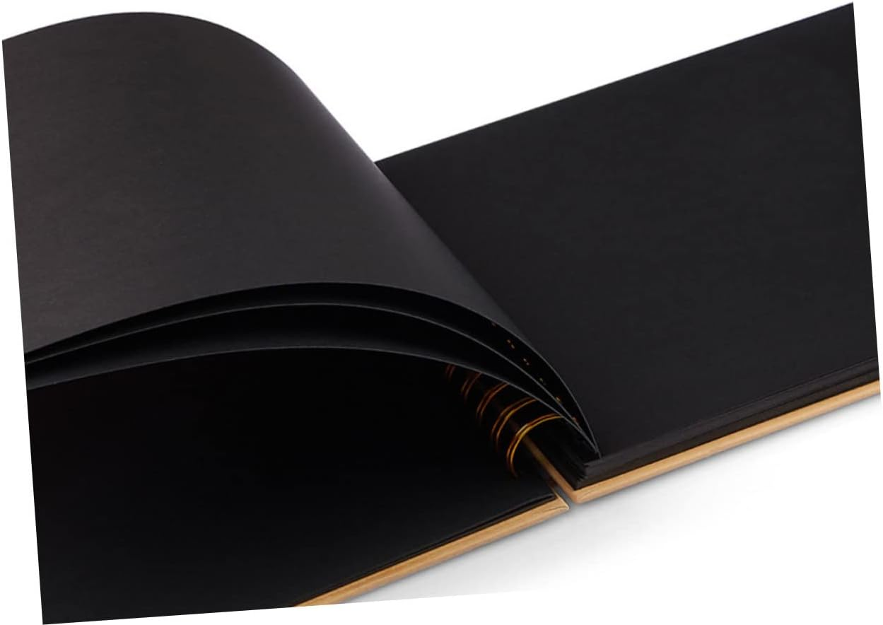 Cabilock DIY Photo Scrapbook Album Handmade Travel Photo Book for Vintage Design with Craft Supplies Cover for Memorable Moments image number 2