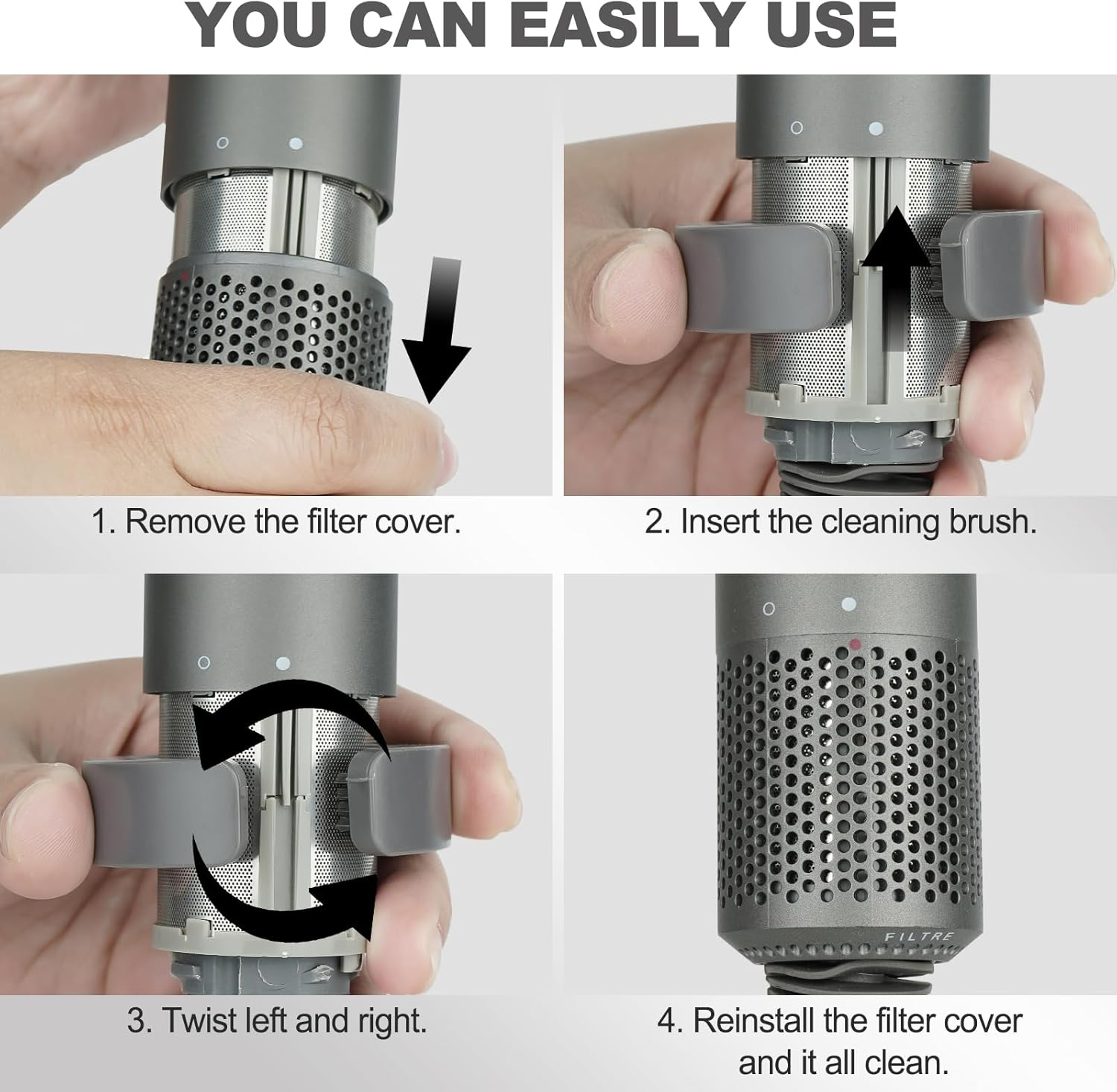 PUREGUST Filter Cleaning Brush for Dyson Hair Dryer, Part NO. 969497-01 image number 2