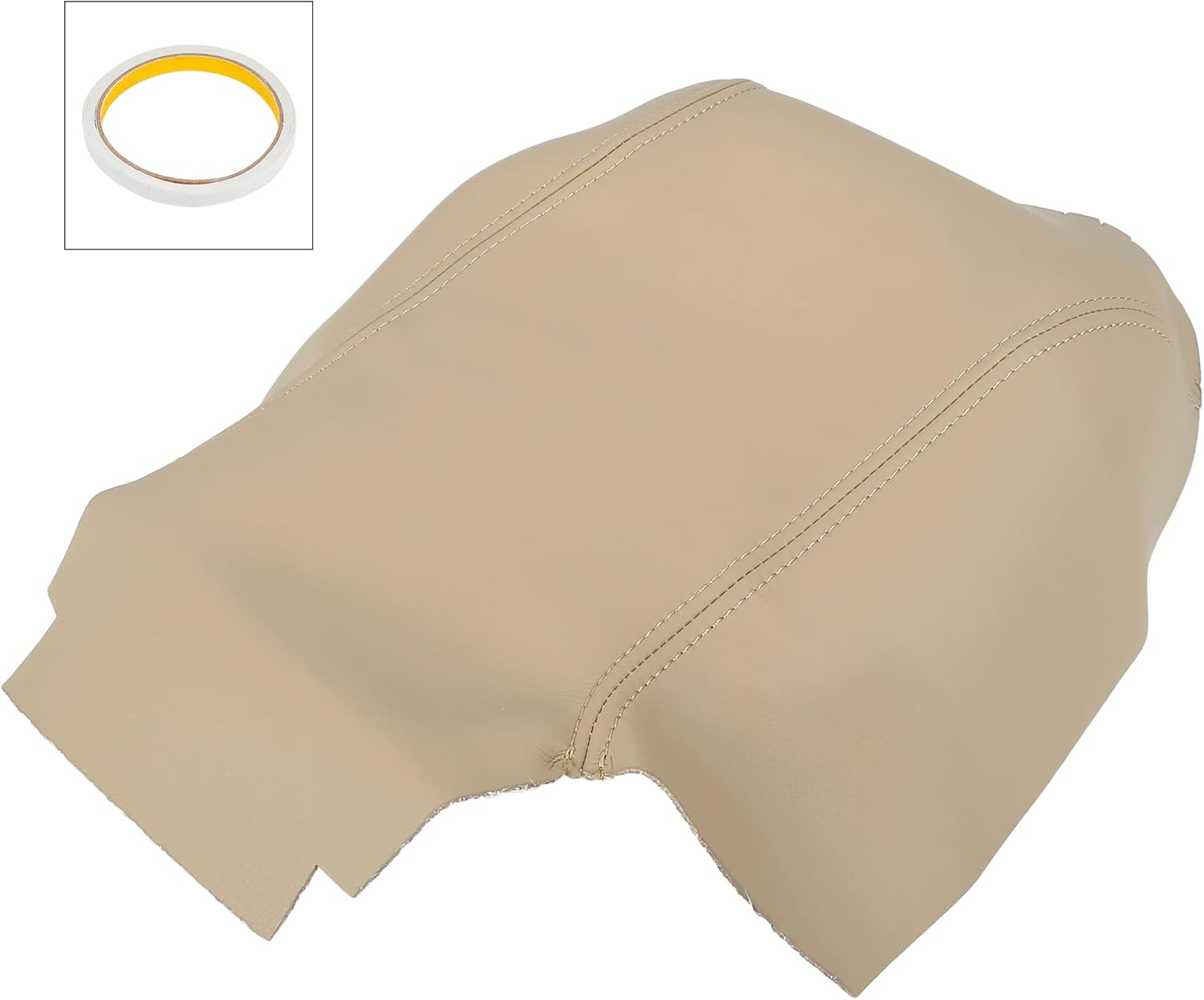 X AUTOHAUX Car Center Console Lid Armrest Seat Box Cover Protector Replacement Microfiber Leather for Land Rover for Range Rover Sport 2006-2013 Beige Leather image number 5