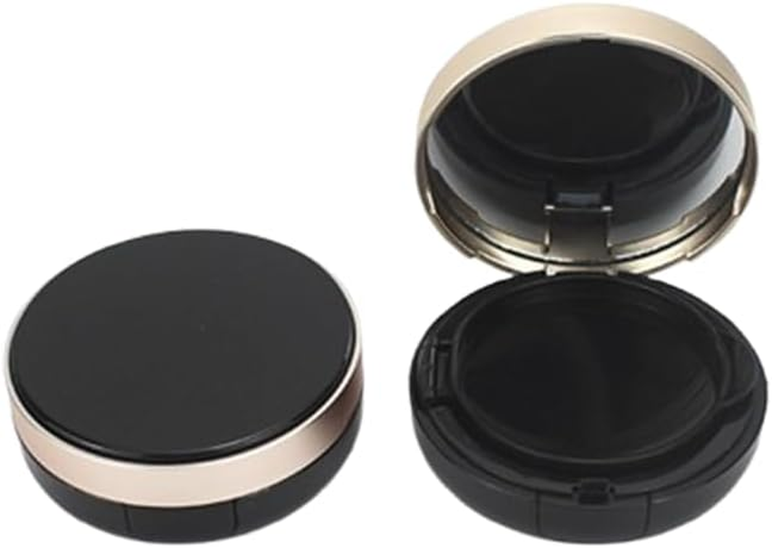 Empty Air Cushion Puff Box, Portable Make up Powder Container Case DIY Cushion Foundation Case Cosmetic Makeup Case BB CC Sun Cream Container (Black)