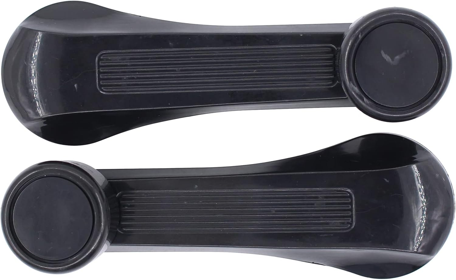 Newyall Pack of 2 Black Manual Window Winder Crank Handle with Mounting Clips image number 3