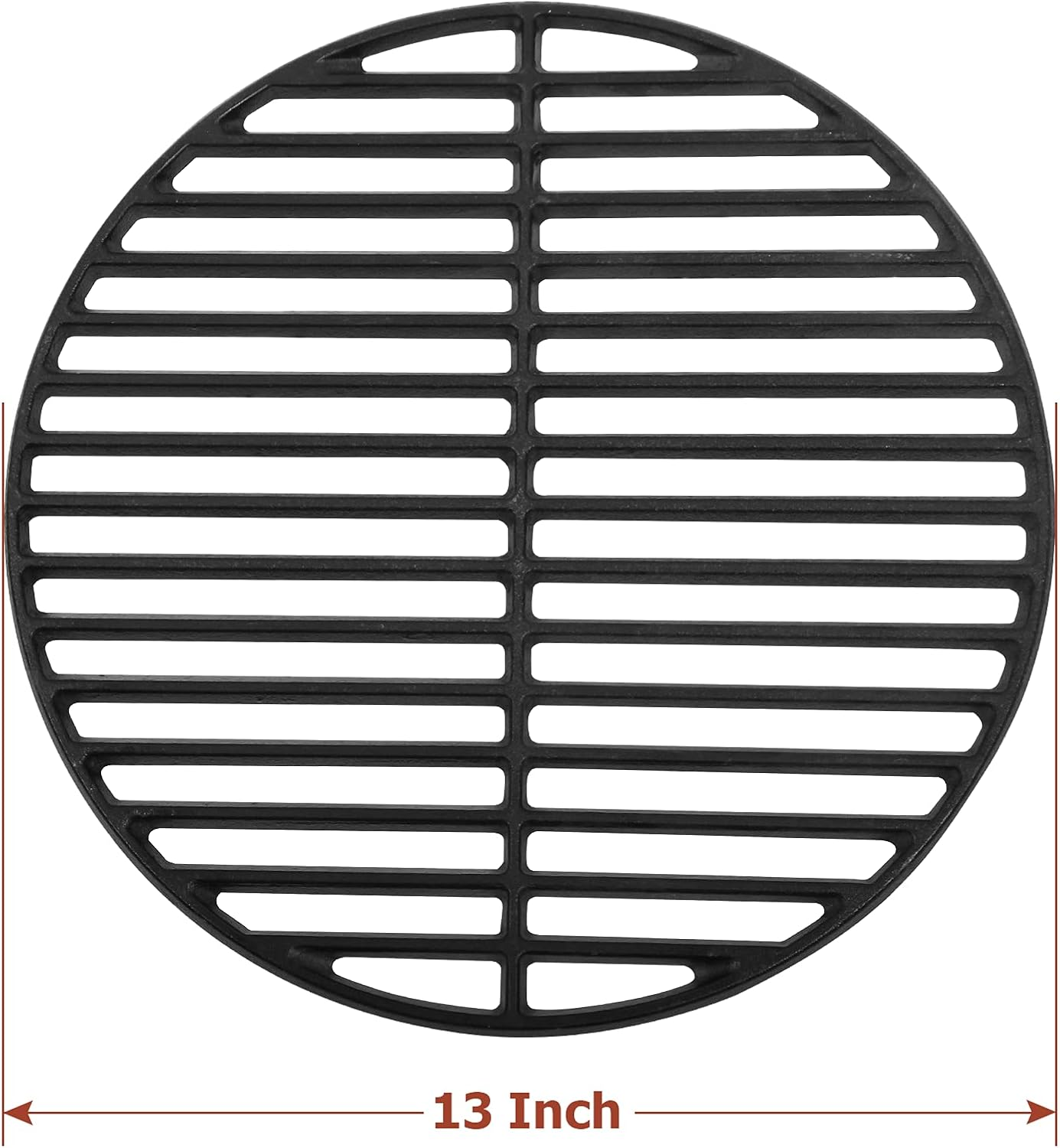 OLIGAI Cast Iron Cooking Grate,Cooking Grids Grates for Small and Minimax Big Green Egg,Round Grill Grate Replacement for Big Green Egg,13 Inch Cast Iron Grates image number 3