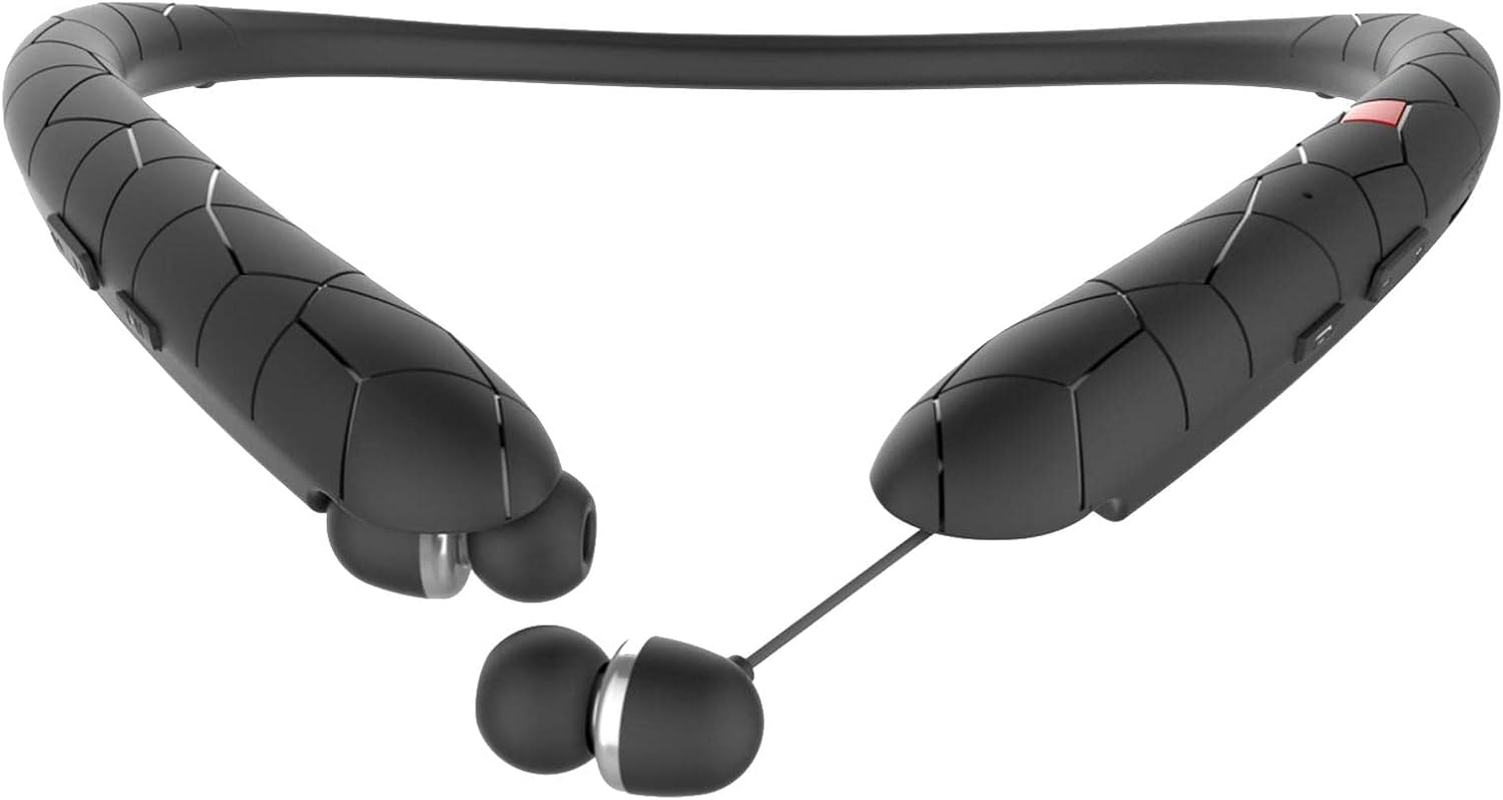 HX831 Bluetooth Wireless Headphones Headsets Neckband Earbud W/Mic Black image number 3