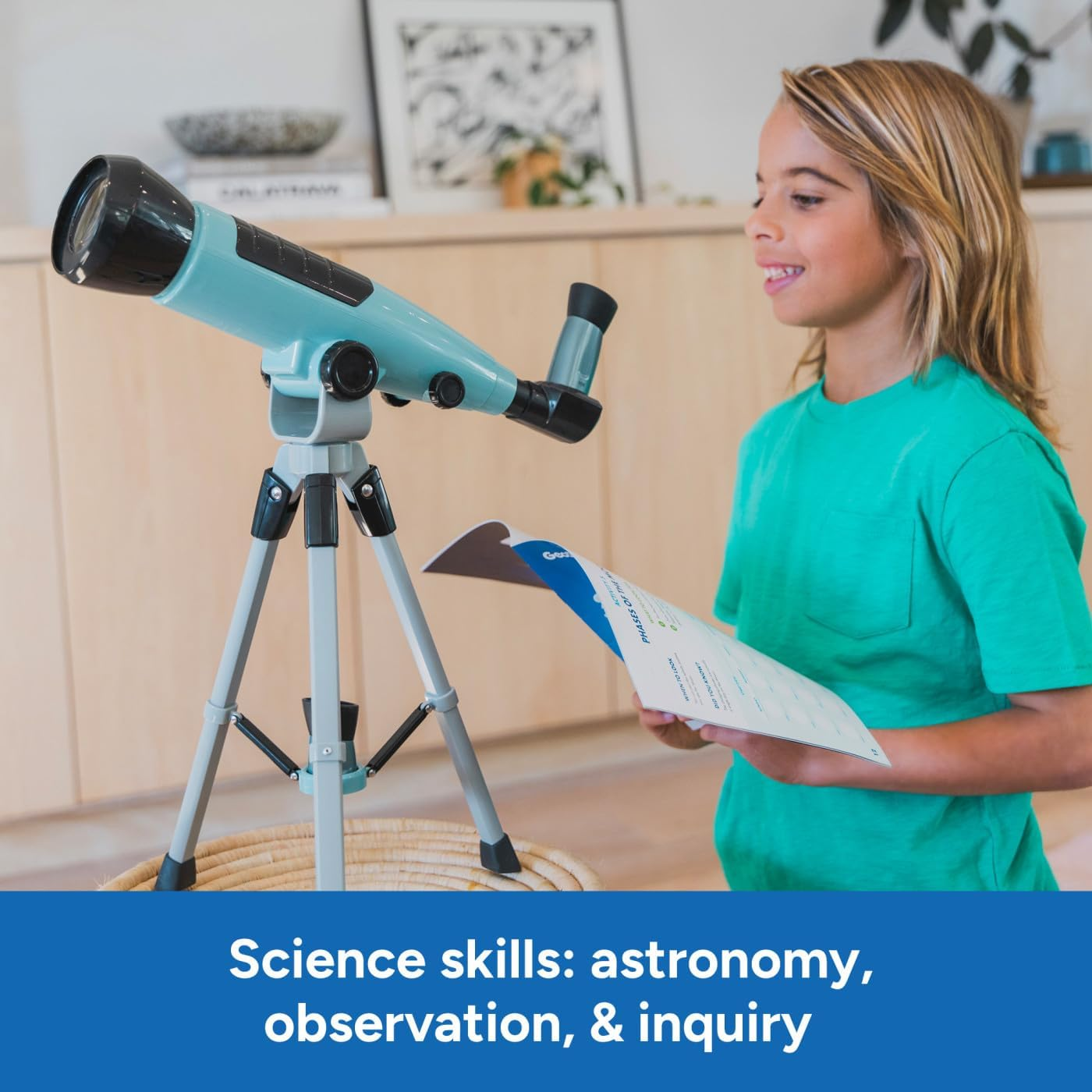 Educational Insights Geosafari&reg; Starview Telescope - Kids Telescope for Beginner Astronomy, Stargazing & Viewing Planets, Science Set for Home or Classroom, Space Discovery & STEM Gifts for Ages 7+ image number 3