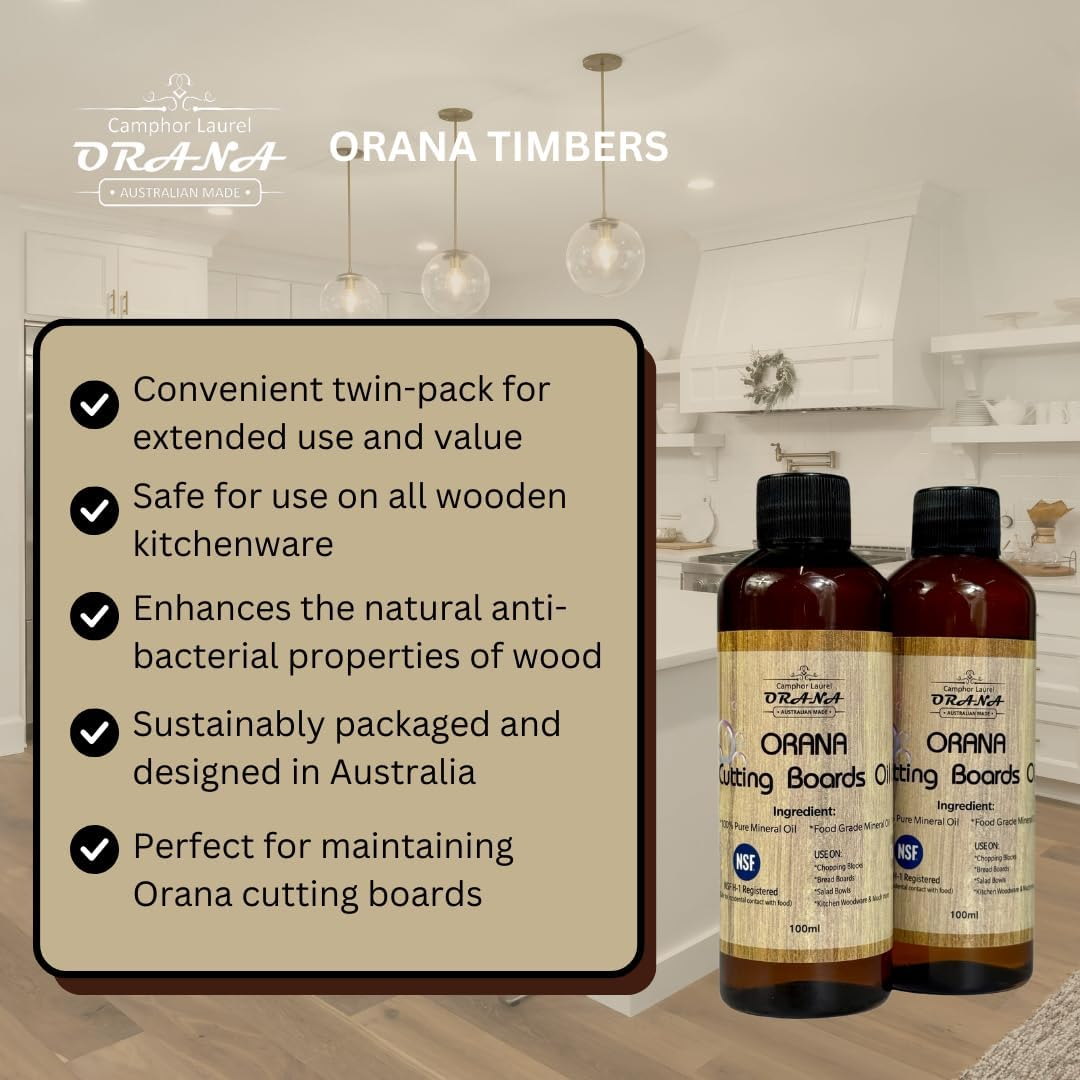 Orana Natural Anti-Bacterial Hand-Made Eco-Friendly Australian-Made Mineral Oil (2) image number 2