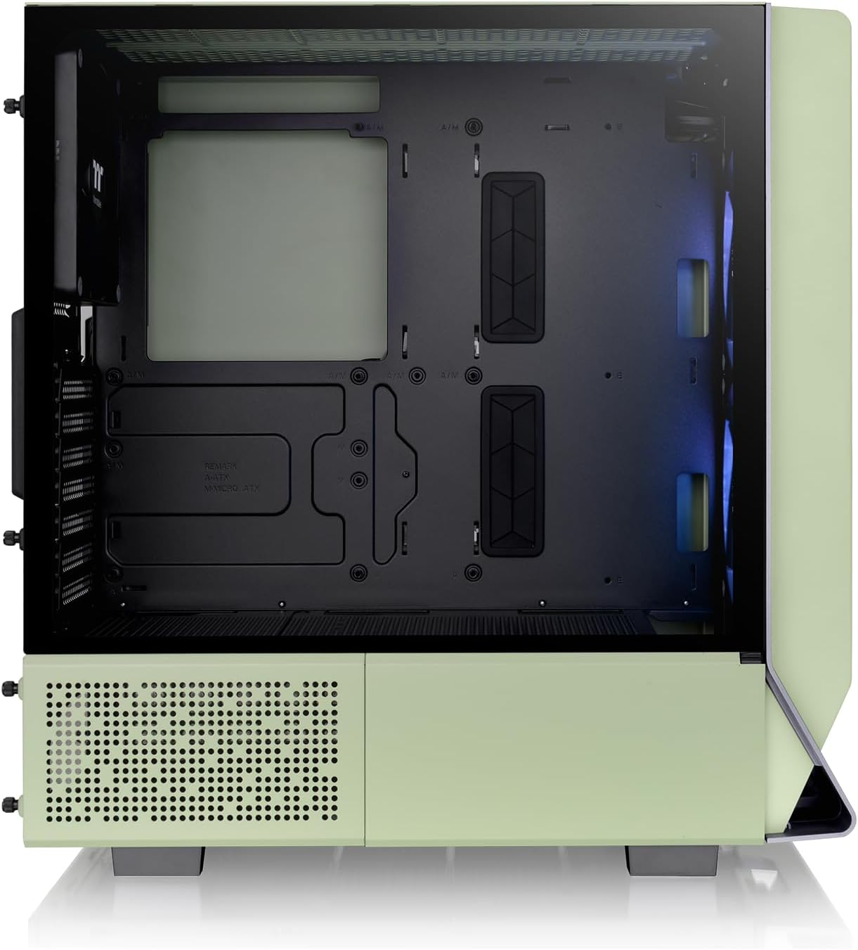 Thermaltake Ceres 300 Tempered Glass ARGB Mid Tower E-ATX Case Matcha Green Edition, CA-1Y2-00MEWN-00 image number 4
