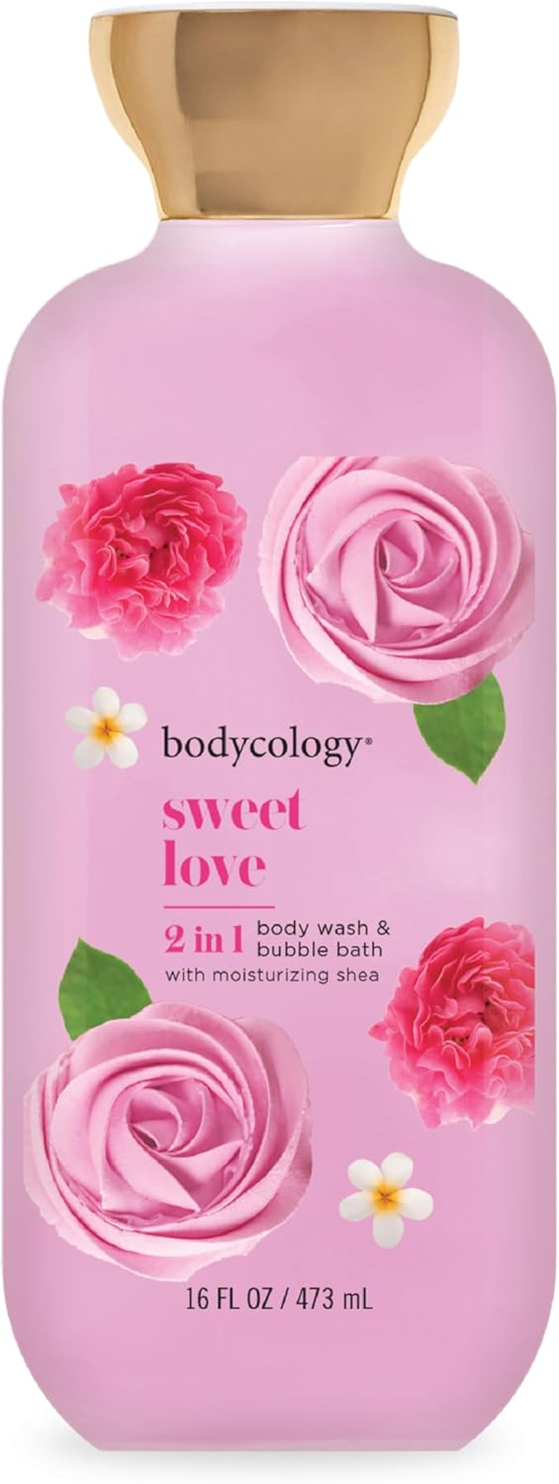 2 in 1 Body Wash and Bubble Bath - Sweet Love by Bodycology for Women - 16 Oz Body Wash