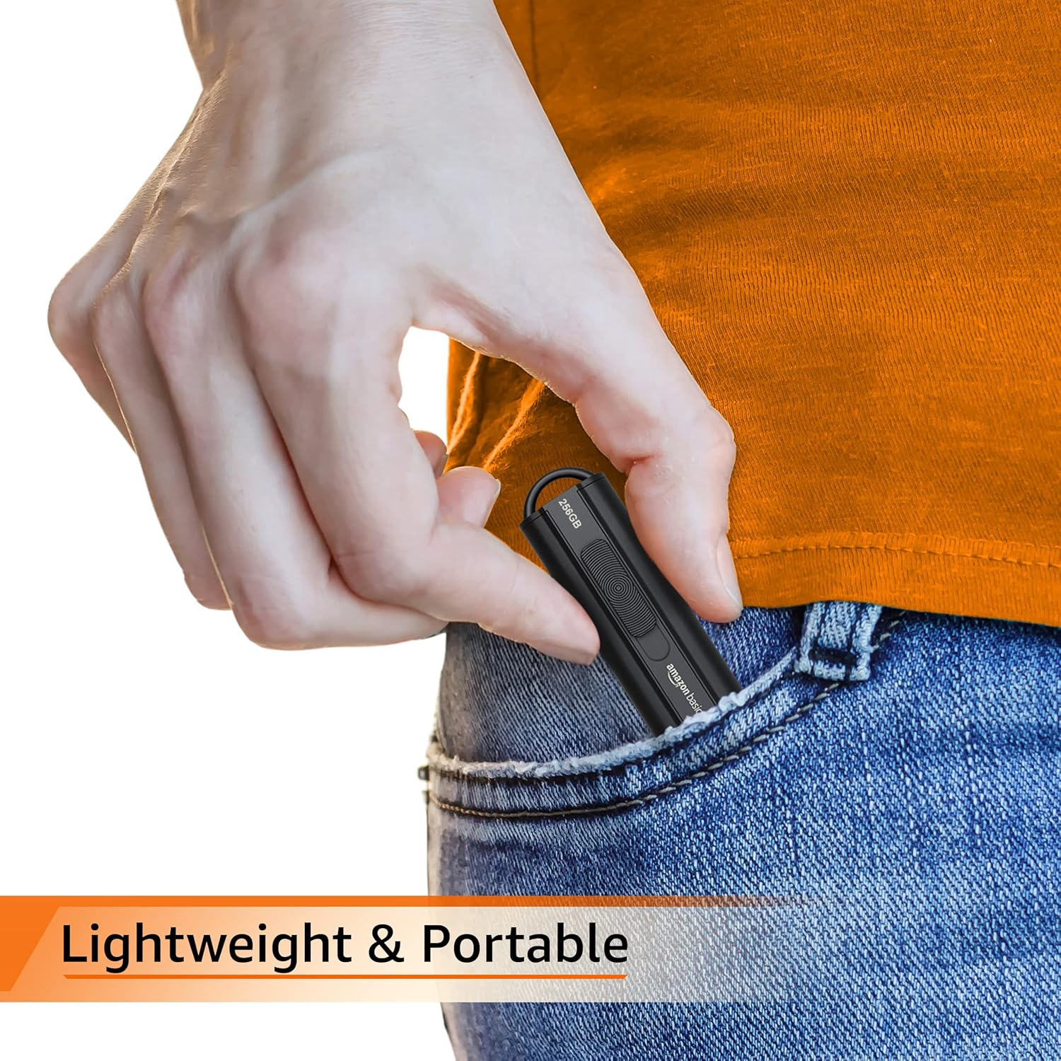 Amazon Basics 256GB Ultra Fast USB 3.1 High Capacity Flash Drive for Fast Data Transfer and Storage, Black image number 3