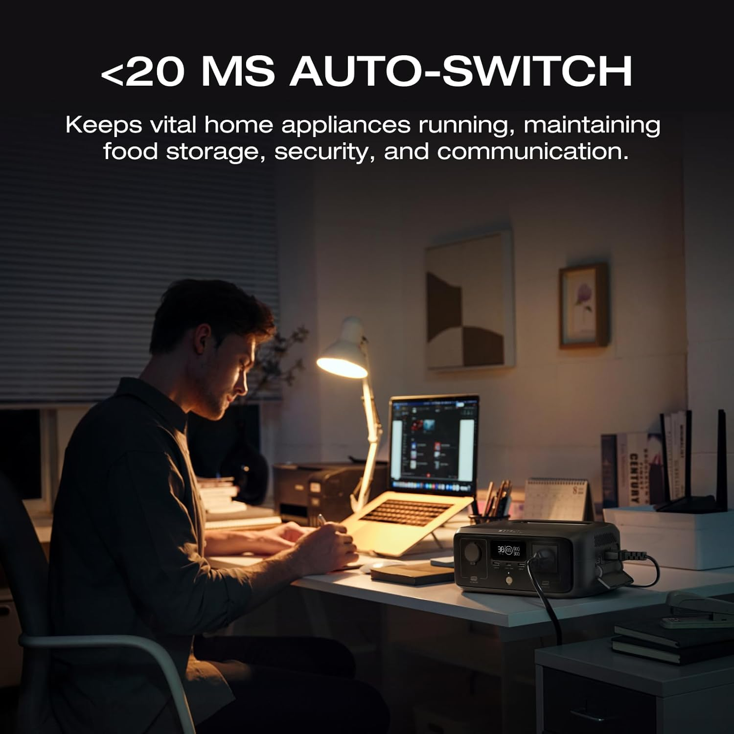 ECOFLOW Portable Power Station RIVER 3, 230Wh LFP Battery, up to 600W Output, 2&times; Runtime with Gan, 30% More Compact Solar Generator for Outdoors, Camping, Vans image number 6