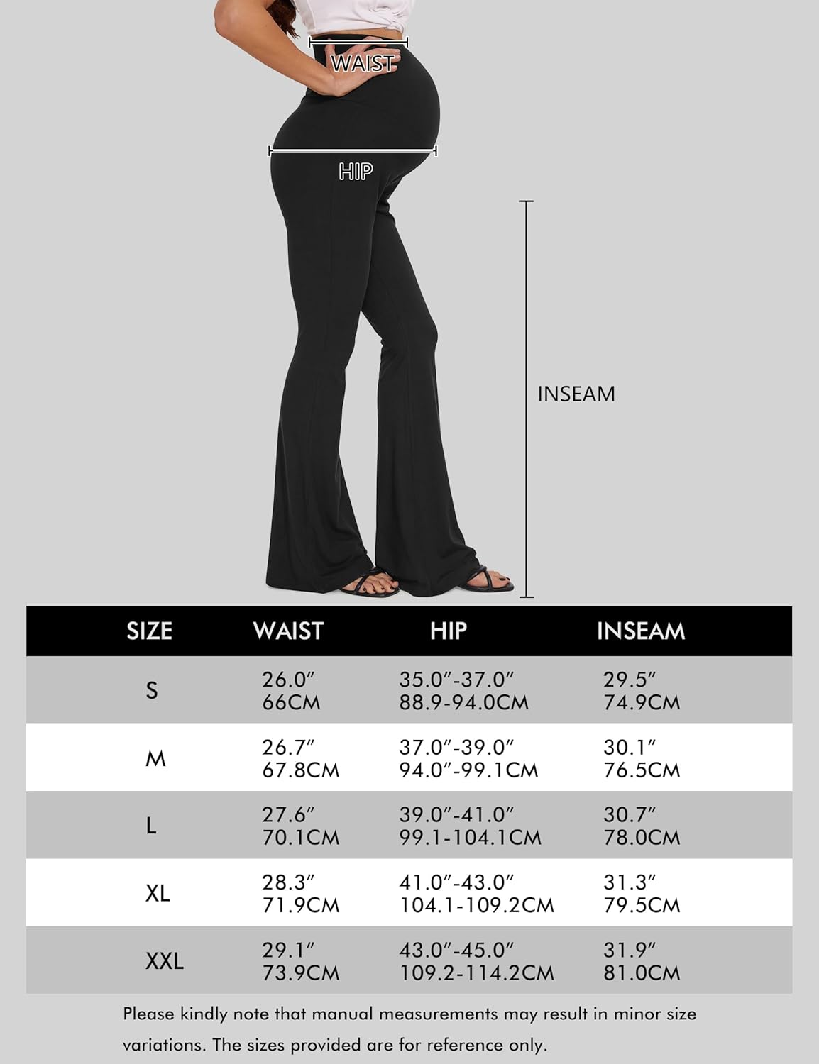 Rheane Buttery Soft Maternity Flare Leggings over the Belly/High Waisted Bell Bottom Pants for Yoga Casual Lounge image number 1