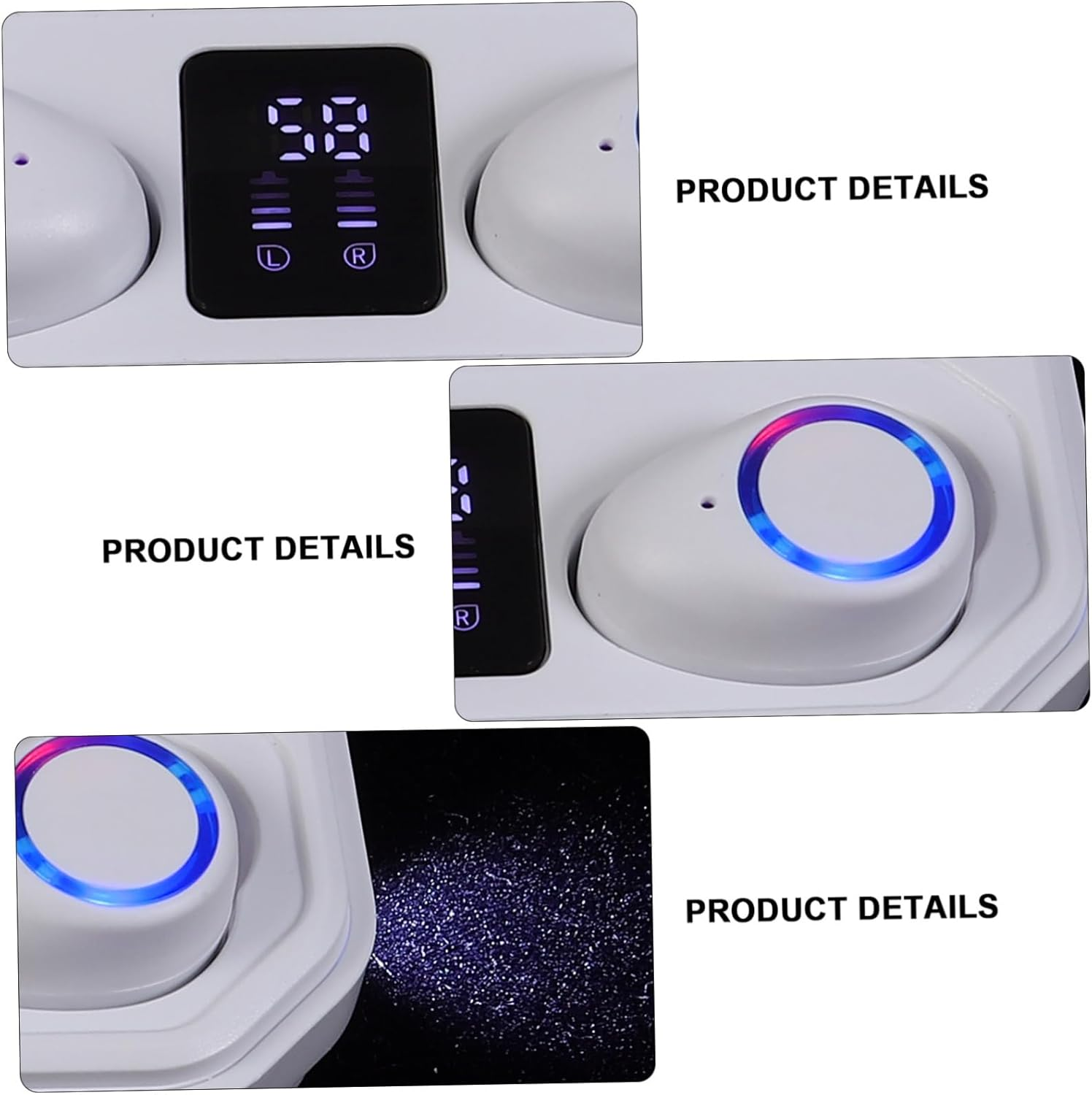 CIYODO Wireless Headphones Touch Control Stereo In-Ear Headset Built-In Microphone Lightweight Comfortable image number 2