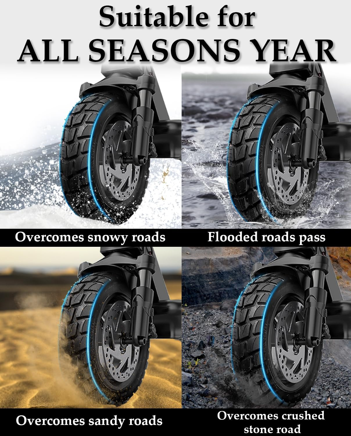 Heavy Duty 10X2.50 Thicker Butyl Inner Tube with CR202 90&deg; Bent Valve Stem, 10 Inch Smart Self Balancing Electric Scooter Tire Tube image number 5