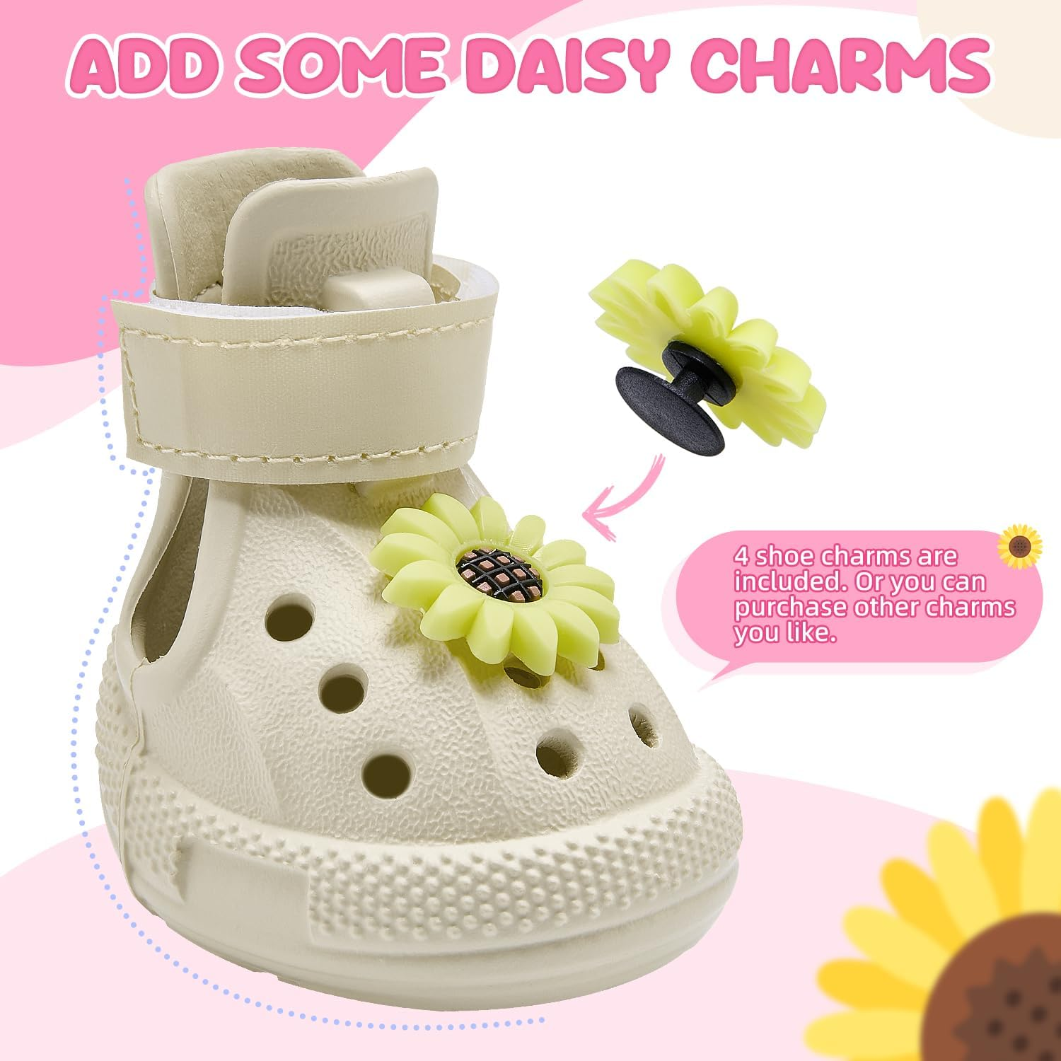 Slowton Dog Shoes for Hot Pavement, Non-Slip Summer Dog Booties for Small Medium Large Dogs, Waterproof Breathable Paw Protectors Reflective Stripes Easy on & off Easy-Clean for Summer Beach Outdoor image number 1