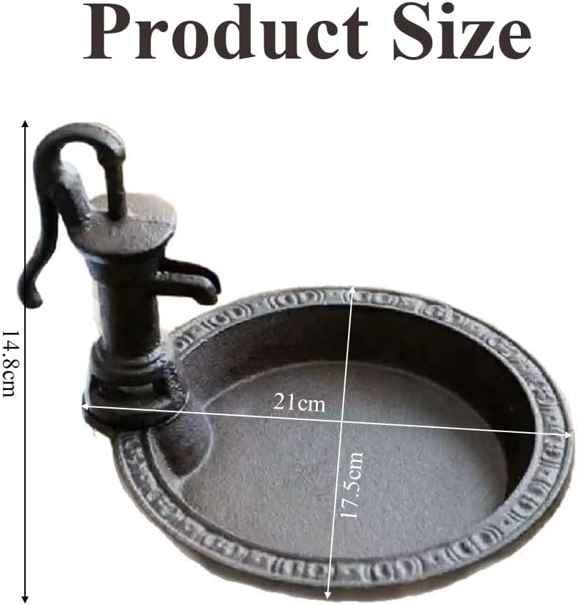 Well-Shaped Bird Feeder Bowl,Natural Drinking & Feeding Station,Rustic Outdoor Garden Decor, Decorative Feeder for Gardens and Yards image number 4