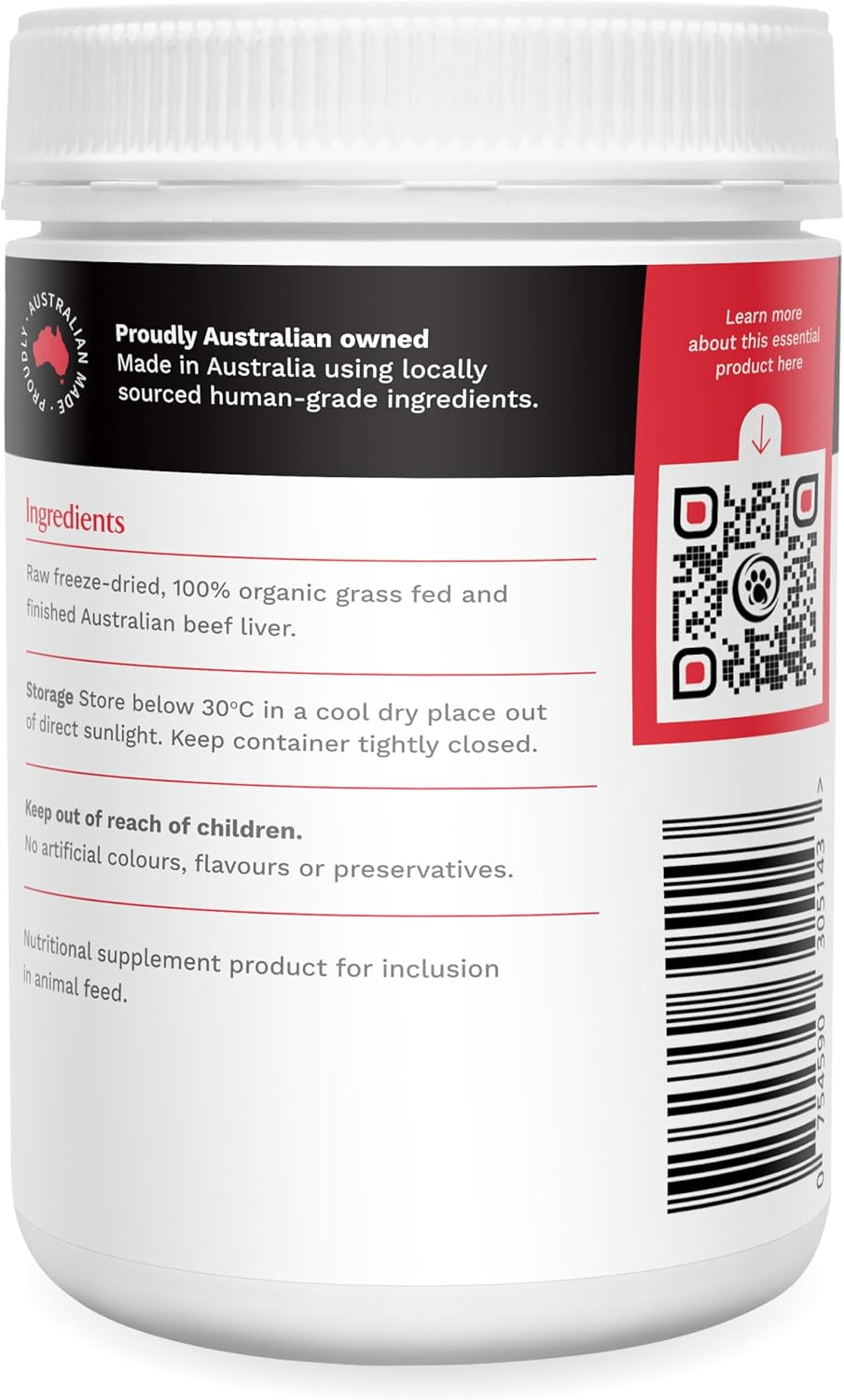 Canineceuticals - Organic Beef Liver for Dogs - Nutrient-Dense Superfood - Immune, Skin & Energy Support - Rich in Vitamins A, B-Complex, Iron & Coq10 - Natural & Hormone-Free