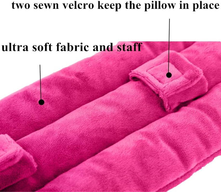 Seat Belt Pillow for Mastectomy Post-Surgery, Heart Surgery Recovery Support Cushion for Chest Chemo Port Pacemaker Bypass Hysterectomy Recovery Pillow (Dark Pi-Nk) image number 2