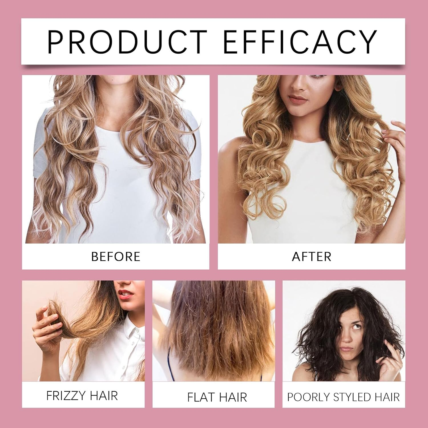 Hair Styling Mousse, Foam Mousse, anti Frizz Hair Product, for Curls and Waves, for Natural Curls and Permed Hair, for More Volume and Defined, Curly Hair