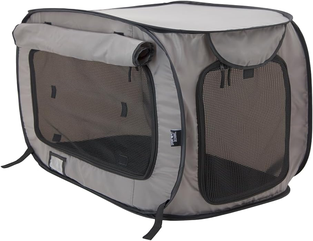 Sportpet Designs Large Pop Open Kennel, Portable Cat Cage Kennel, Waterproof Pet Bed, Carrier Collection image number 6