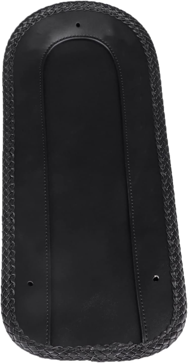 Black Motorcycle PU Leather Rear Fender Bib Leather Solo Seat for Harley Springer Softail Heritage Classic FLSTC EFI FLSTCI 2006-2017 image number 5