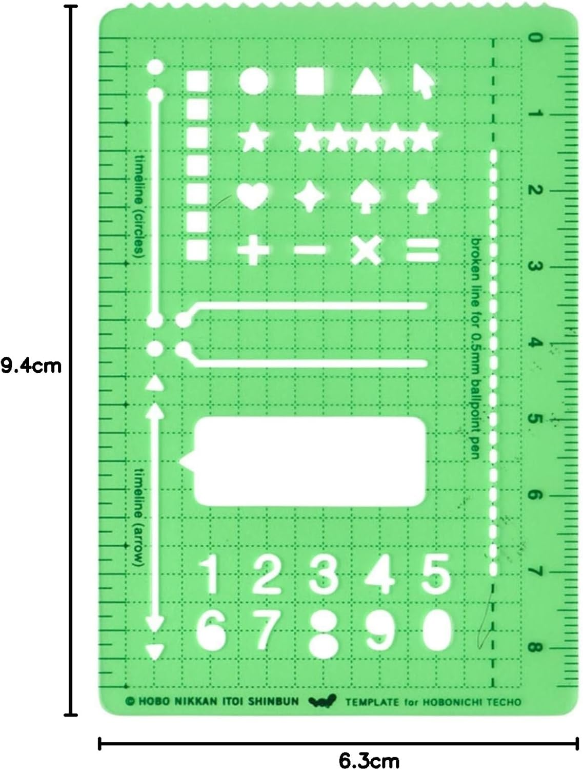 Hobonichi Template Basic Hobonichi Notebook Original Stationery Notebook Accessories, Japan Import image number 1