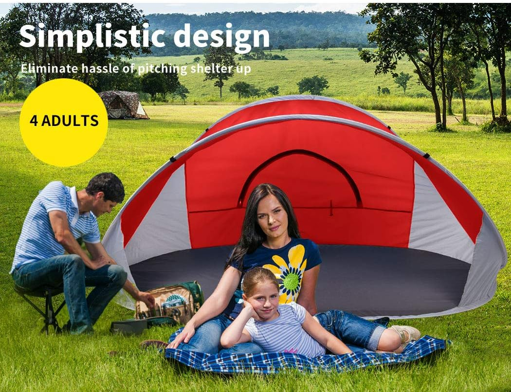 Mountview Pop up Tent Camping Beach Tents 4 Person Portable Hiking Shade Shelter image number 3