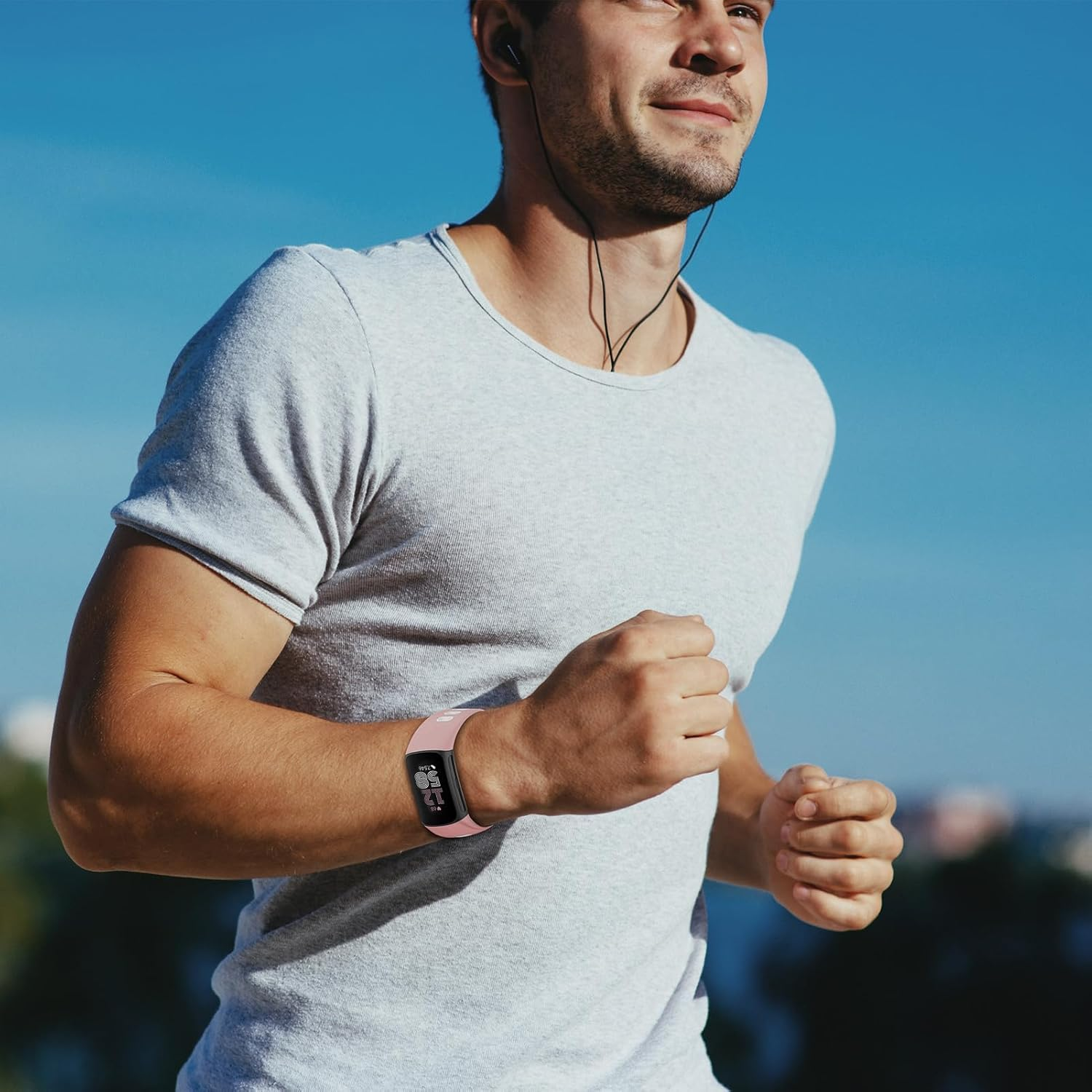 Silicone for Fitbit Charge 6 Band/Fitbit Charge 5 Band Women Men, Soft Silicone Breathable Sport Strap Replacement Wristbands - 03-Water Duck image number 5