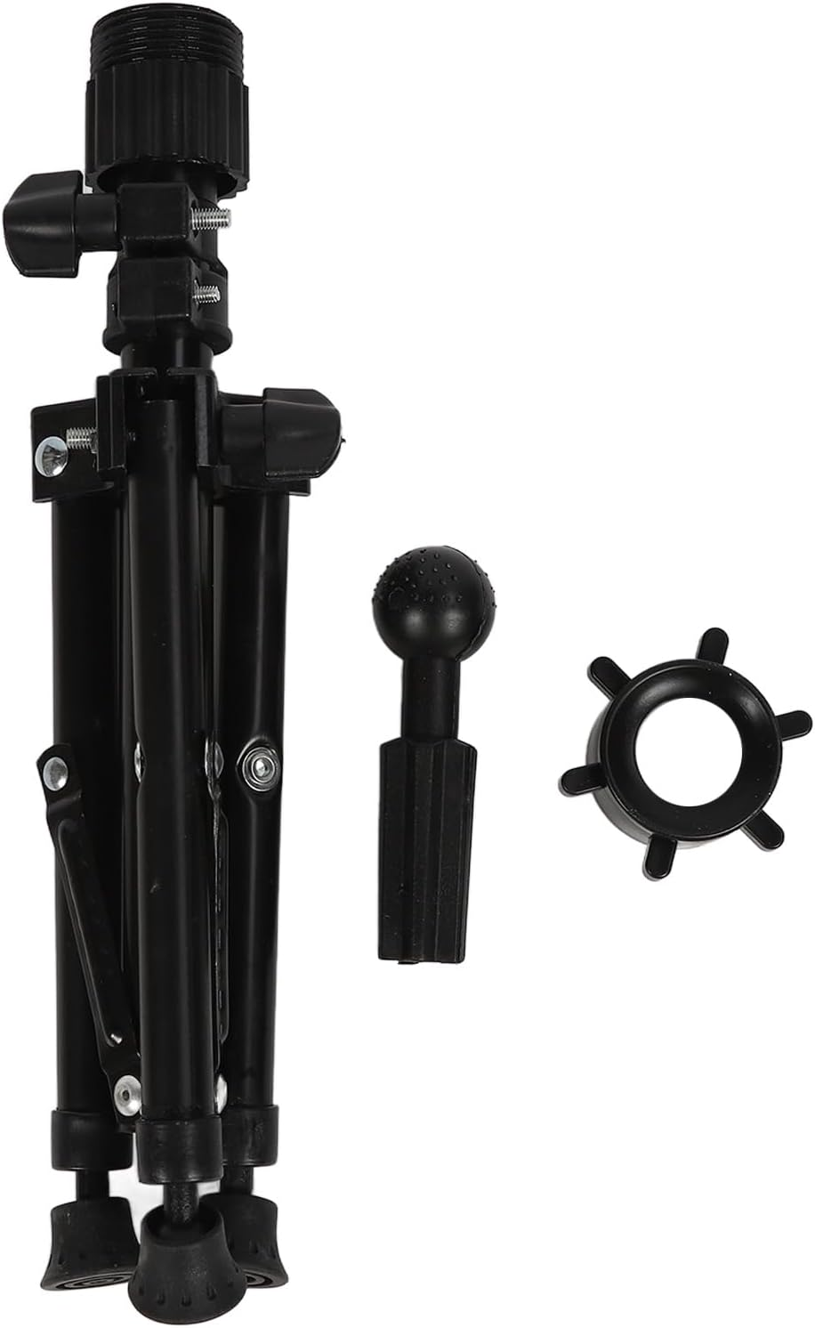 Strong Aluminum Alloy Adjustable Alloy Mannequin Head Stand Tripod for Peluca Style, Ideal for Exhibitions and Halls image number 3