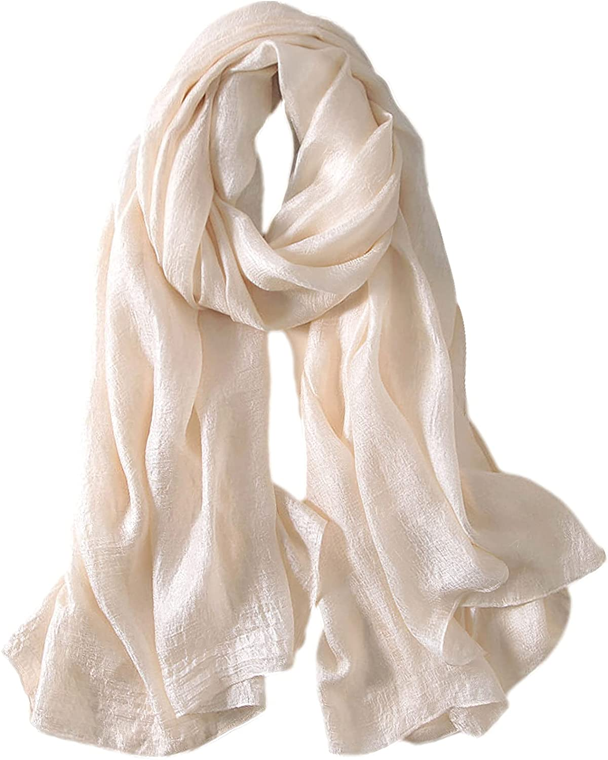 Amokk Long Scarves for Women Lightweight Solid Shawls and Wraps for Evening Dresses