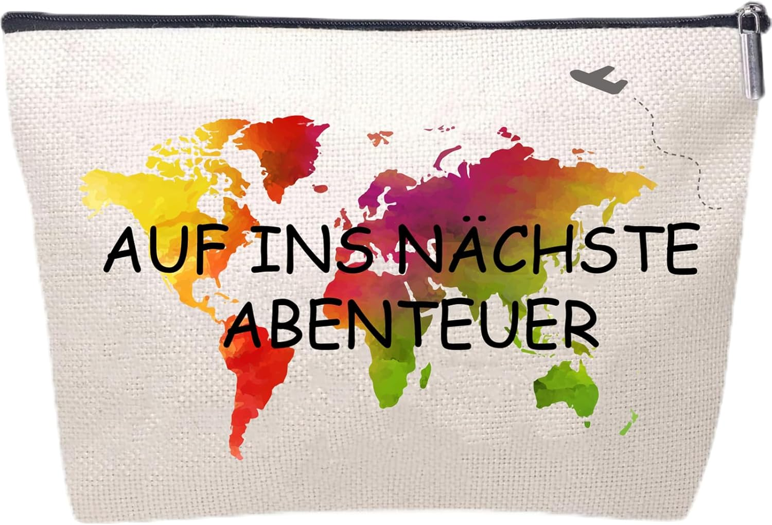 Gift for Best Friend, Cosmetic Bag, Small, Natural, Make-Up Bag for Big Sister, Cosmetic Bag Small, Go to the Next Adventure, 24X18Cm image number 5