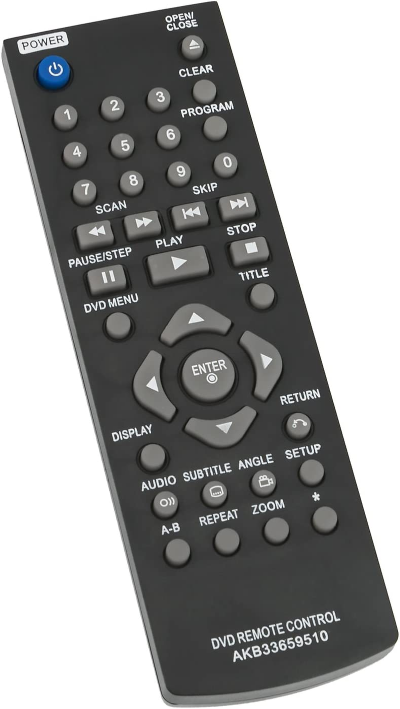 AKB33659510 Replaced Remote Fit for LG DVD Player DVX380 DVX390 DVX382 DV550 image number 2