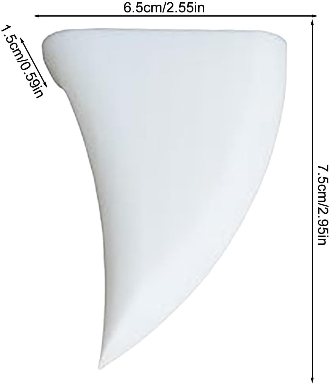 Vampire Teeth - Halloween Car Decoration | 2 Vampire Fangs for Car | 2 Vampire Fangs for Car | White Horns, Bumper Decoration, Fangs - White image number 3