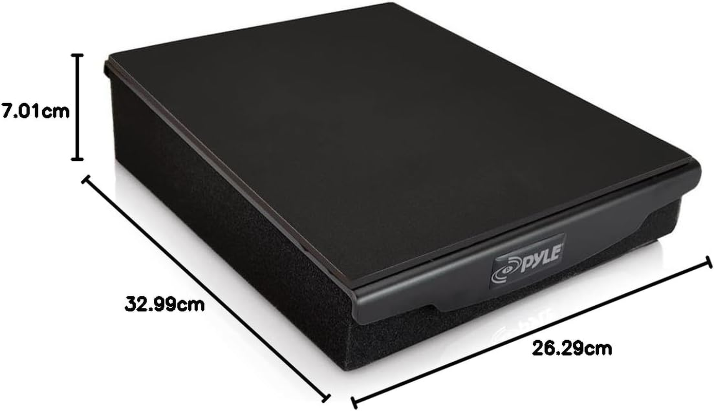 Pyle Sound Dampening Speaker Riser Foam - Audio Acoustic Noise Isolation Platform Pads Recoil Stabilizer W/ Rubber Base Pad for Studio Monitor, Subwoofer, Loud Speakers (10.4 X 13 X 2.8 Inch) image number 6