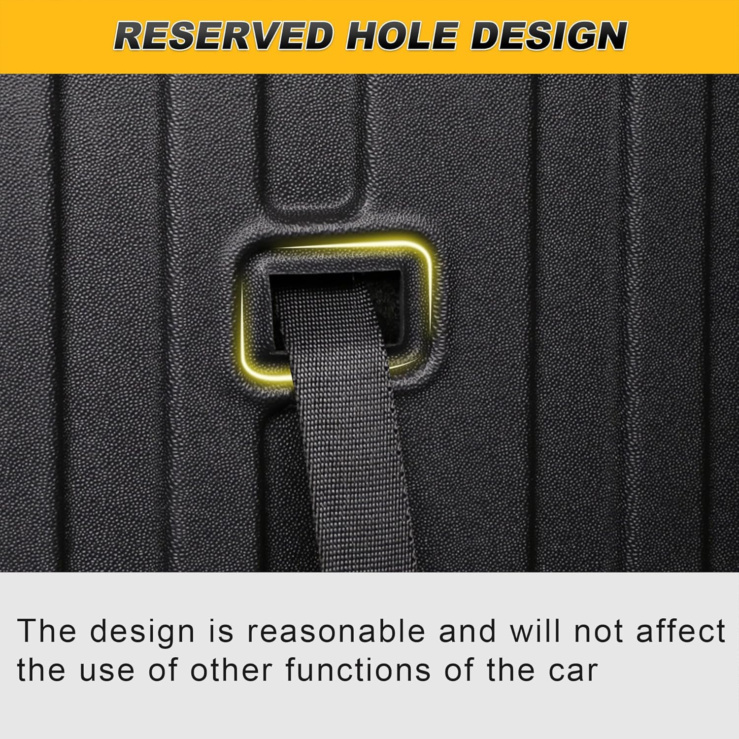 Cargo Liner & Backrest Mat Fit for Honda HR-V HRV 2016-2022 AWD: Cargo Mat with Backrest Mat behind 2Nd Row Back Seat Protector - All Weather Protection Trunk Mat with Back Seat Cover HRV Accessories image number 3