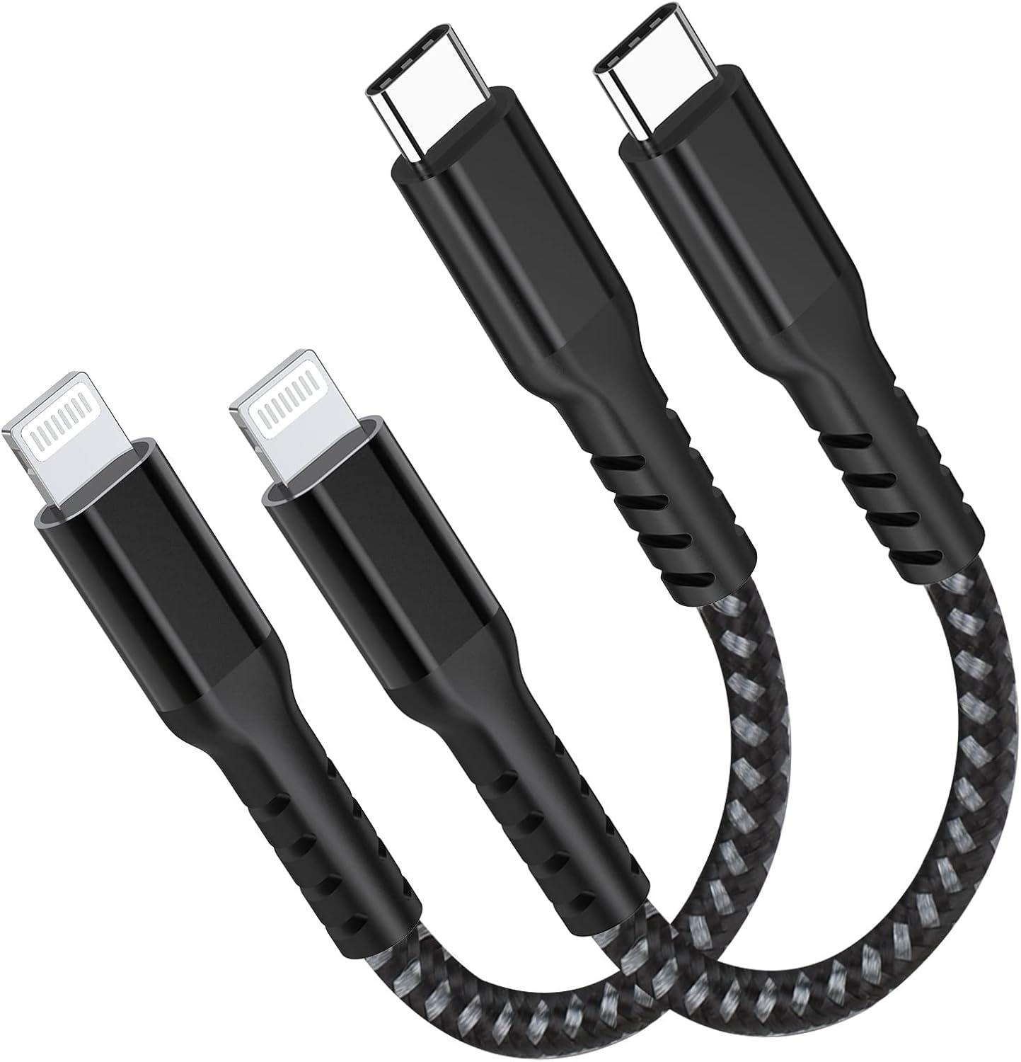 AHGEIIY Iphone Fast Charger USB C to Lightning Cable [2Pack, 0.2M], Apple Mfi Certified USB C to Lightning PD 20W Fast Charging Cable for Iphone 14 Pro Max/14 Plus/13/12/11 Mini, Ipad 9, Airpods Pro image number 4