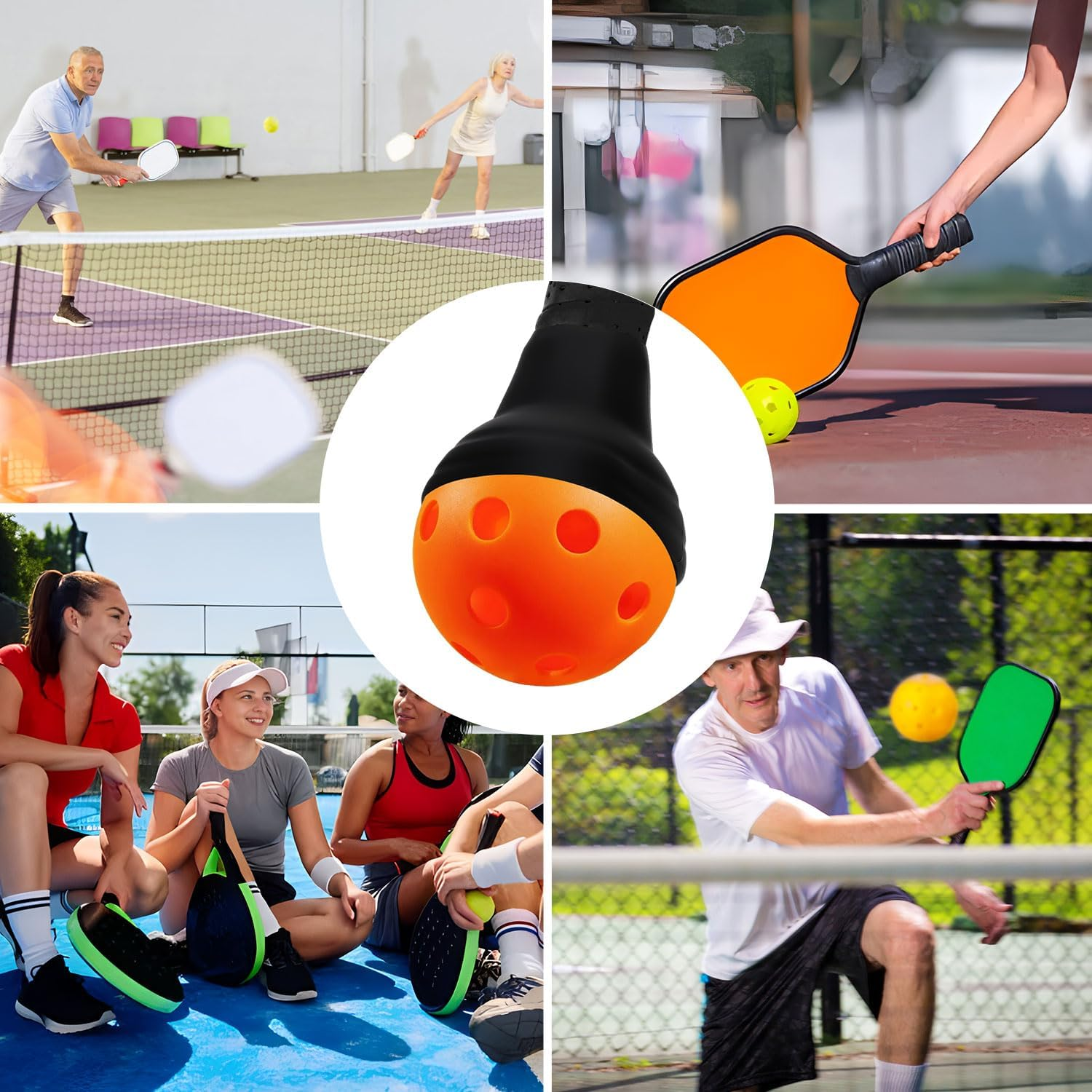 2Pcs Pickleball Ball Retrievers, Pickleball Picker Upper Grabber Suction Cup Easily Picks up Balls without Bending Fits Any Standard Pickleball Pickup Paddles for Practice Pickleball Accessories Gifts image number 4