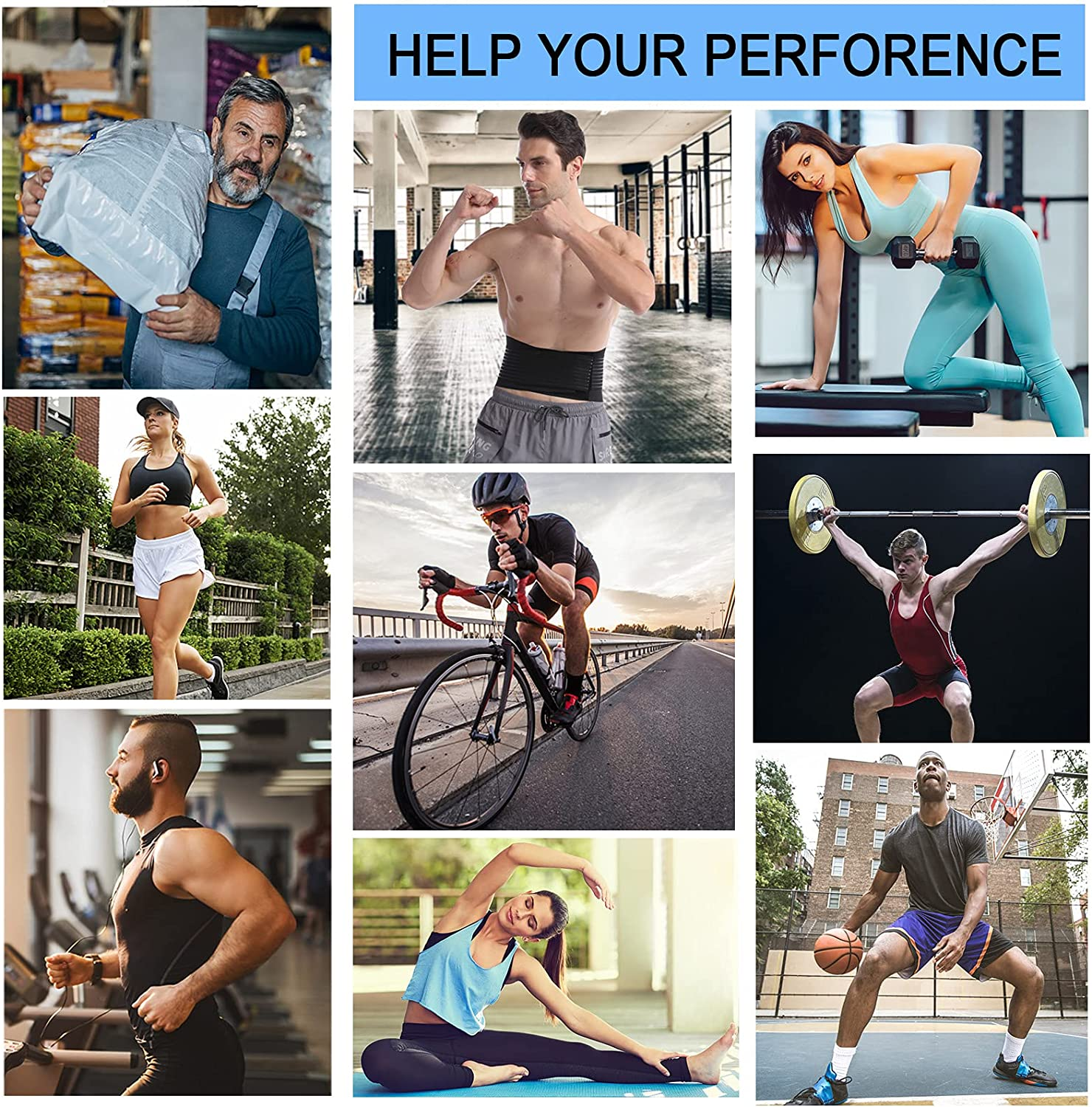 Paskyee Back Brace for Lower Back Pain Relief, Sciatica, Back Strap Support for Men Women Working Out, Lumbar Support Belt X-Large