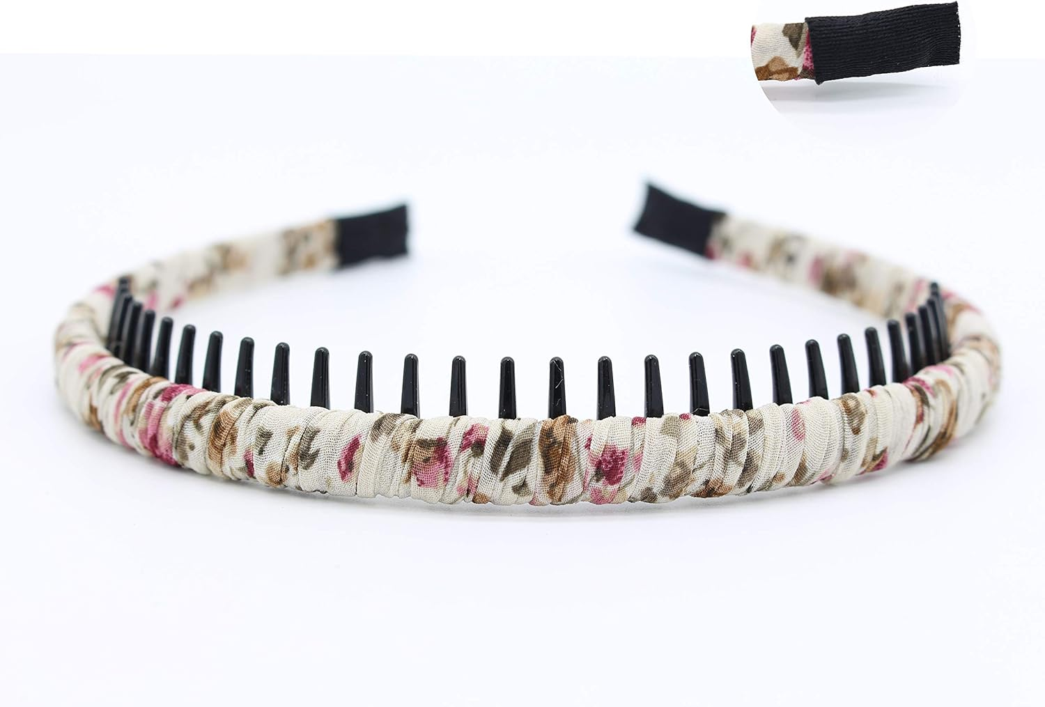 Fashion Hair Accessories Comfy Short Headband Hair Hoop Teeth Comb Hairband Hair Band Non-Slip Headbands for Women Girl(4 Color) - Multi-Colored-001 image number 2