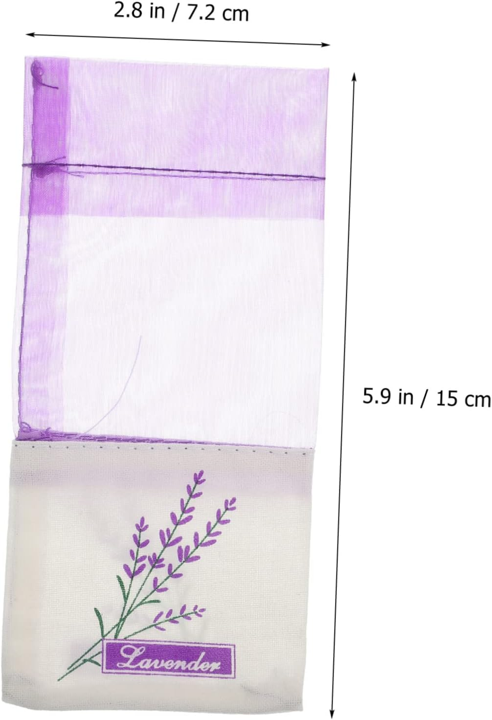 Kichvoe 1Set Lavender Sachet Bags Deep Purple Fragrance Pouches for Wardrobe Home Freshening Made of Gauze and Scent for Closet Deodorizing image number 3