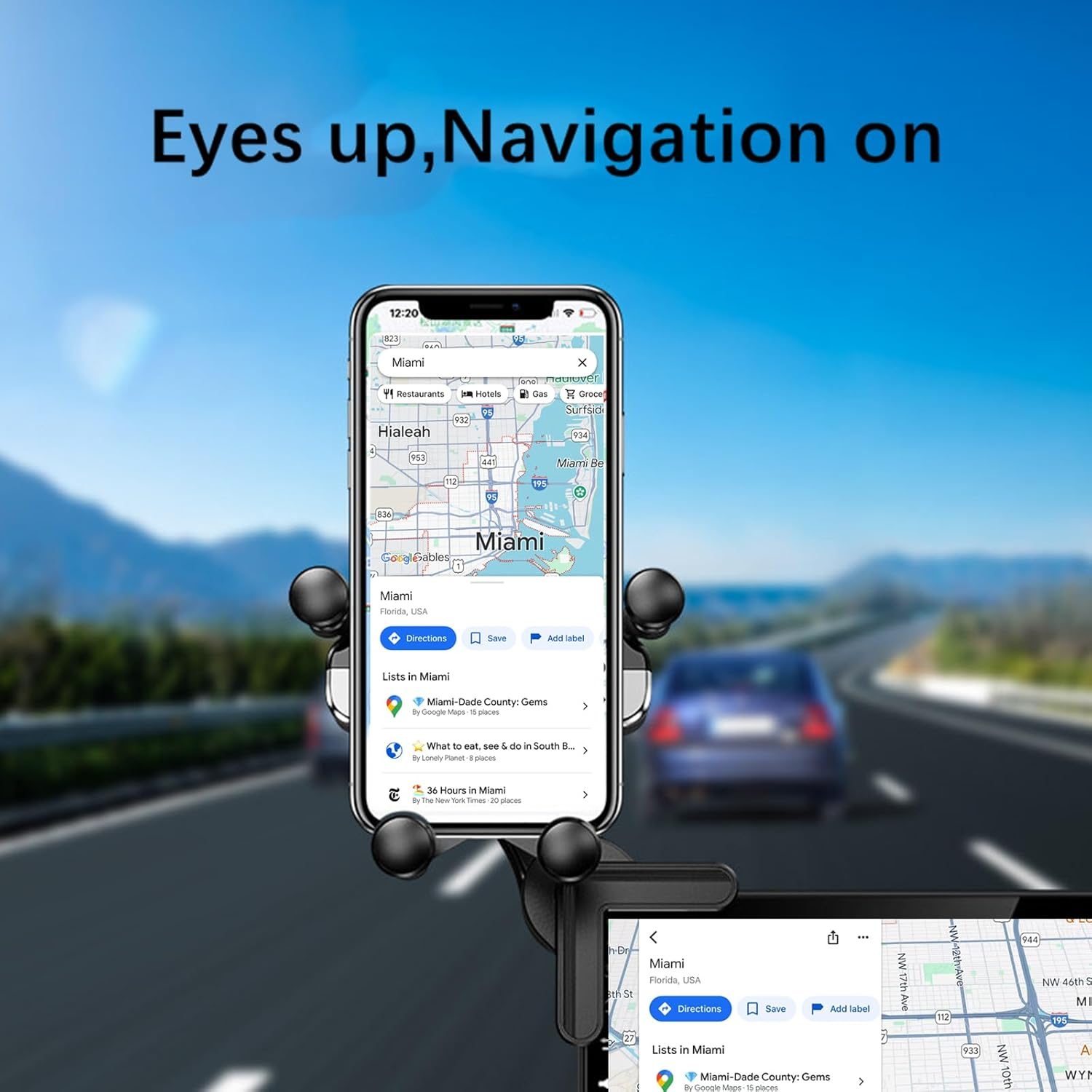 Compatible for Tesla Phone Mount Model Y/3/Cybertruck, No Glue Required, Universal Car Phone Holder for Tesla Screen, Model 3 Accessories 2024-2025, Model Y Accessories 2024 for Iphone image number 4